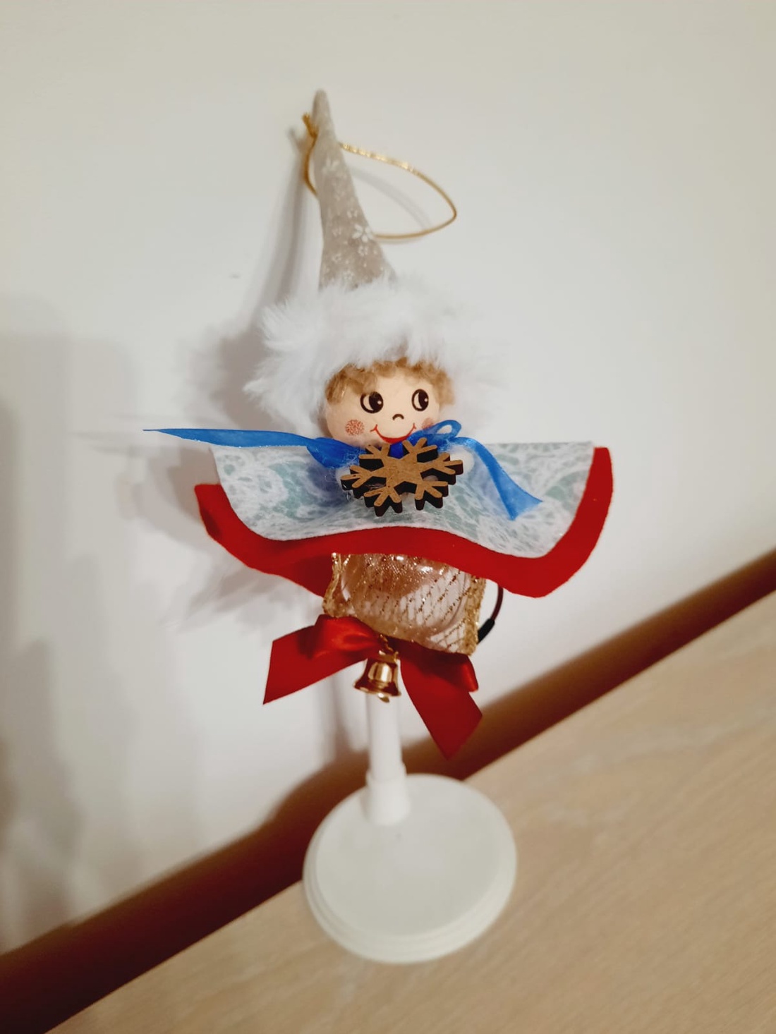 Pitic cu caciula decoratiune - crăciun - decorațiuni de crăciun de casă - globuri de crăciun - Artynos.ro