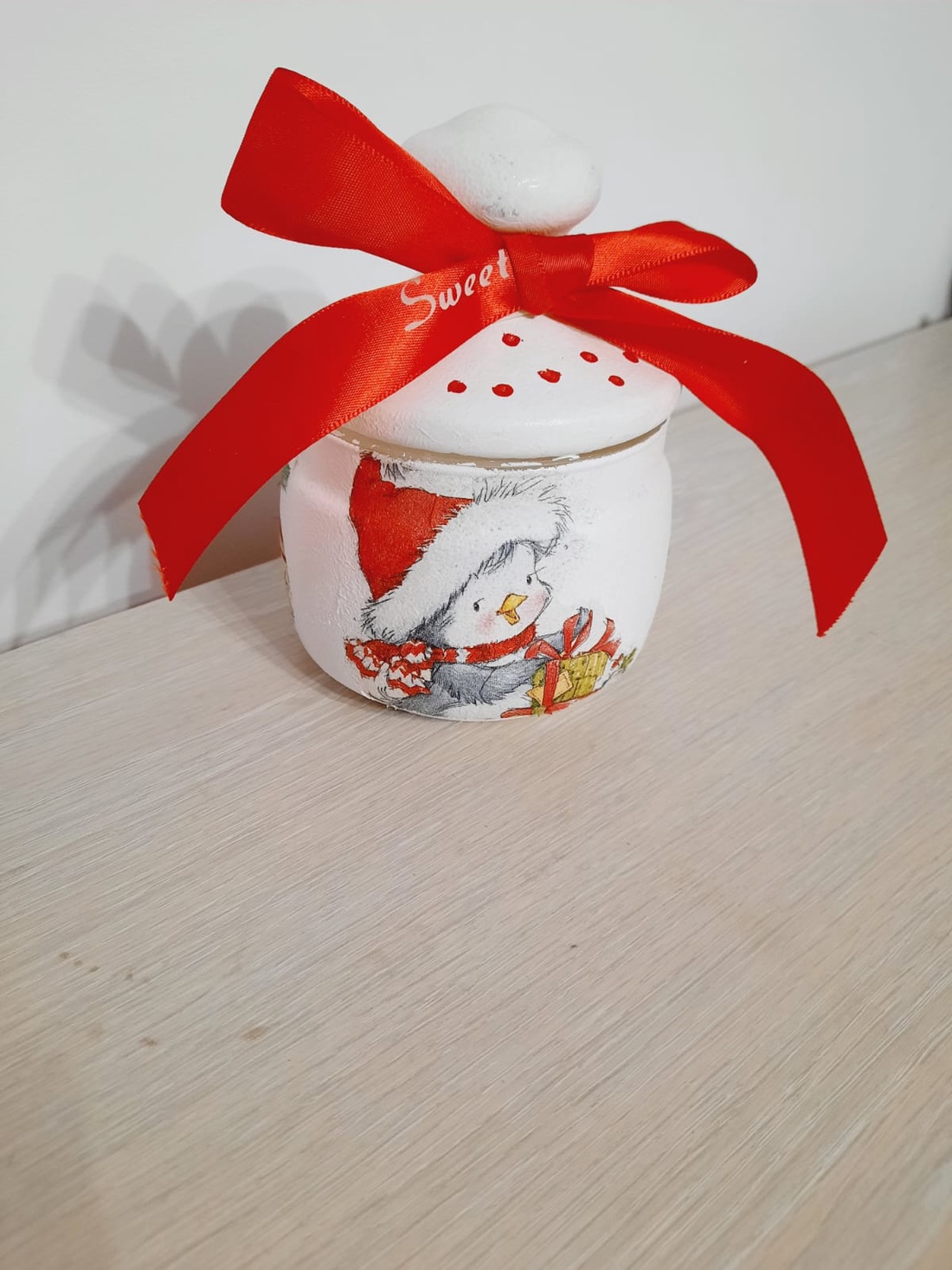 Bomboniera cu pinguin - casă & stil de viață - accesorii pentru decorat casa - decorațiuni de masă și decorațiuni pentru rafturi  - decorațiuni de masă - Artynos.ro