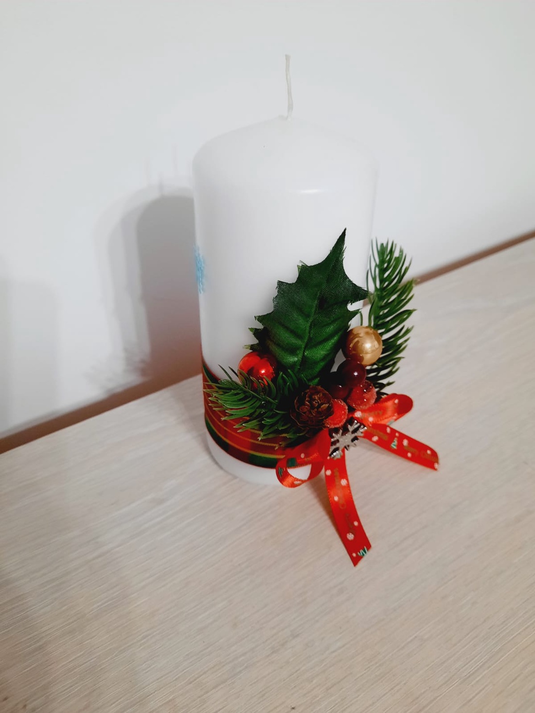 Lumanare inalta decorata  - casă & stil de viață - lumânări, parfumuri, arome - lumânări și sfeșnice - Artynos.ro