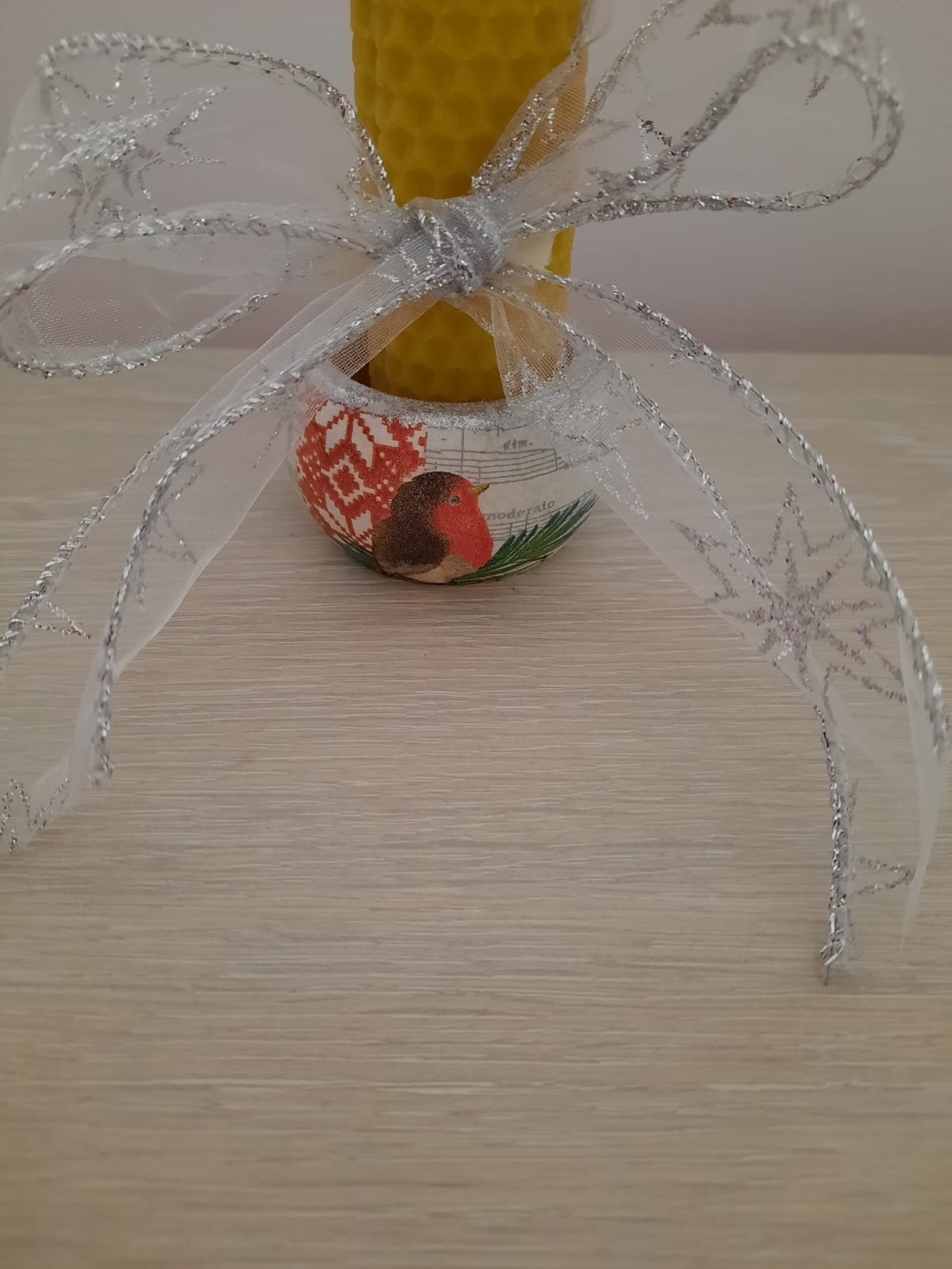 Suport  si lumanare fagure galbena - casă & stil de viață - lumânări, parfumuri, arome - lumânări și sfeșnice - Artynos.ro