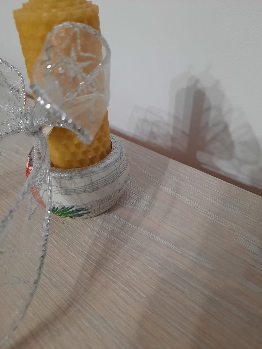 Suport  si lumanare fagure galbena - casă & stil de viață - lumânări, parfumuri, arome - lumânări și sfeșnice - Artynos.ro