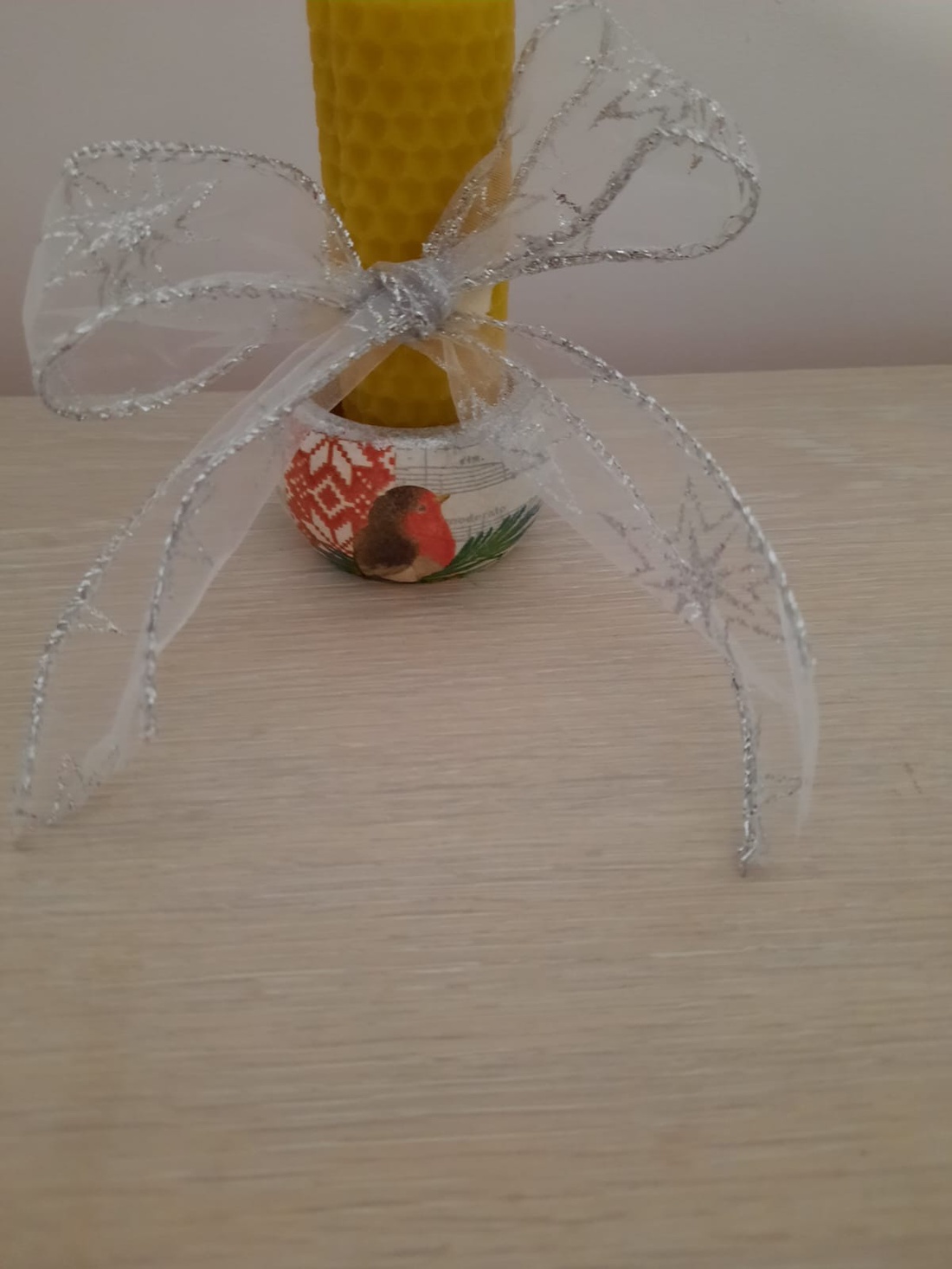 Suport  si lumanare fagure galbena - casă & stil de viață - lumânări, parfumuri, arome - lumânări și sfeșnice - Artynos.ro