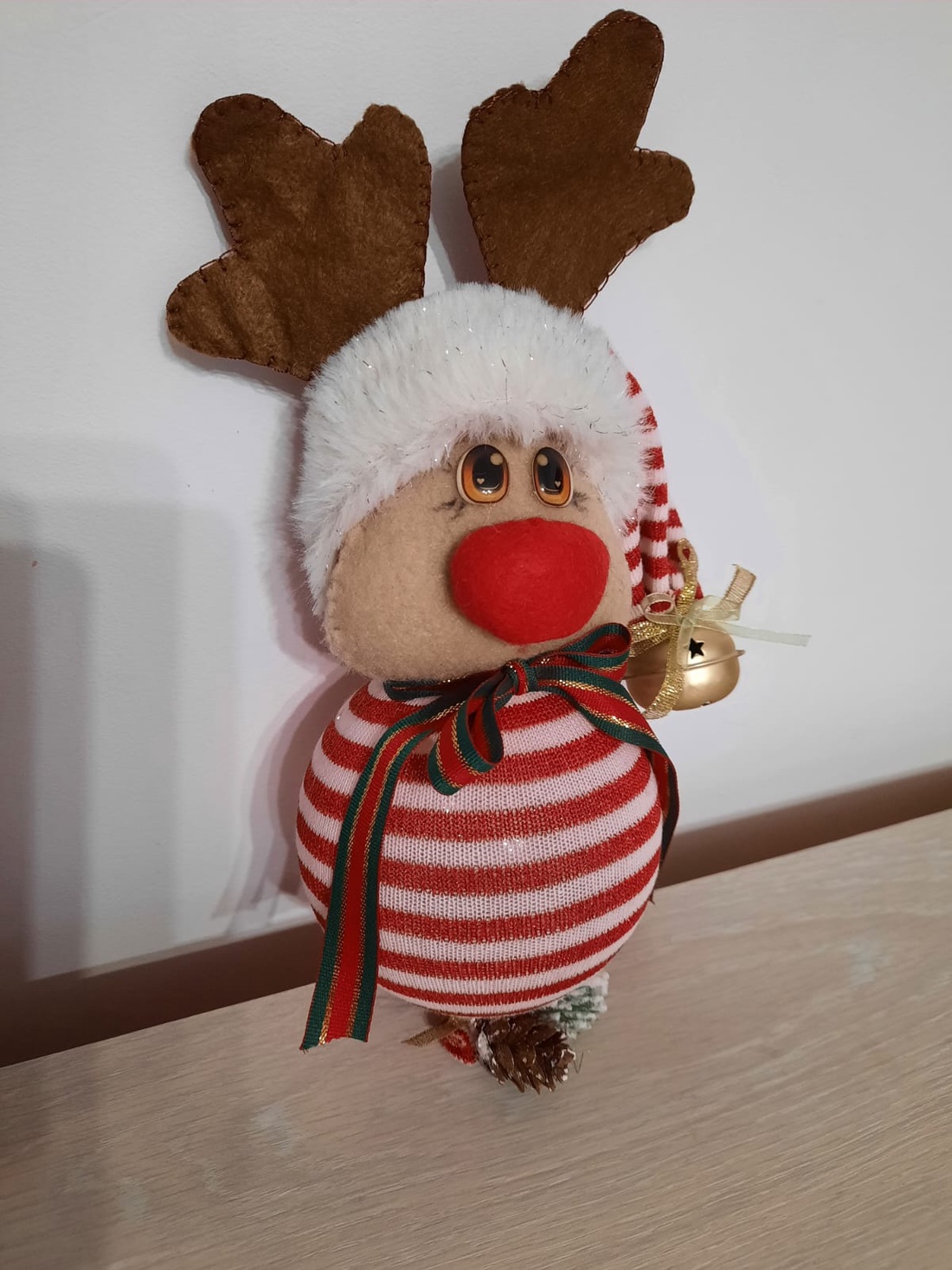 Ren mare cu zurgalai - crăciun - decorațiuni de crăciun de casă - globuri de crăciun - Artynos.ro