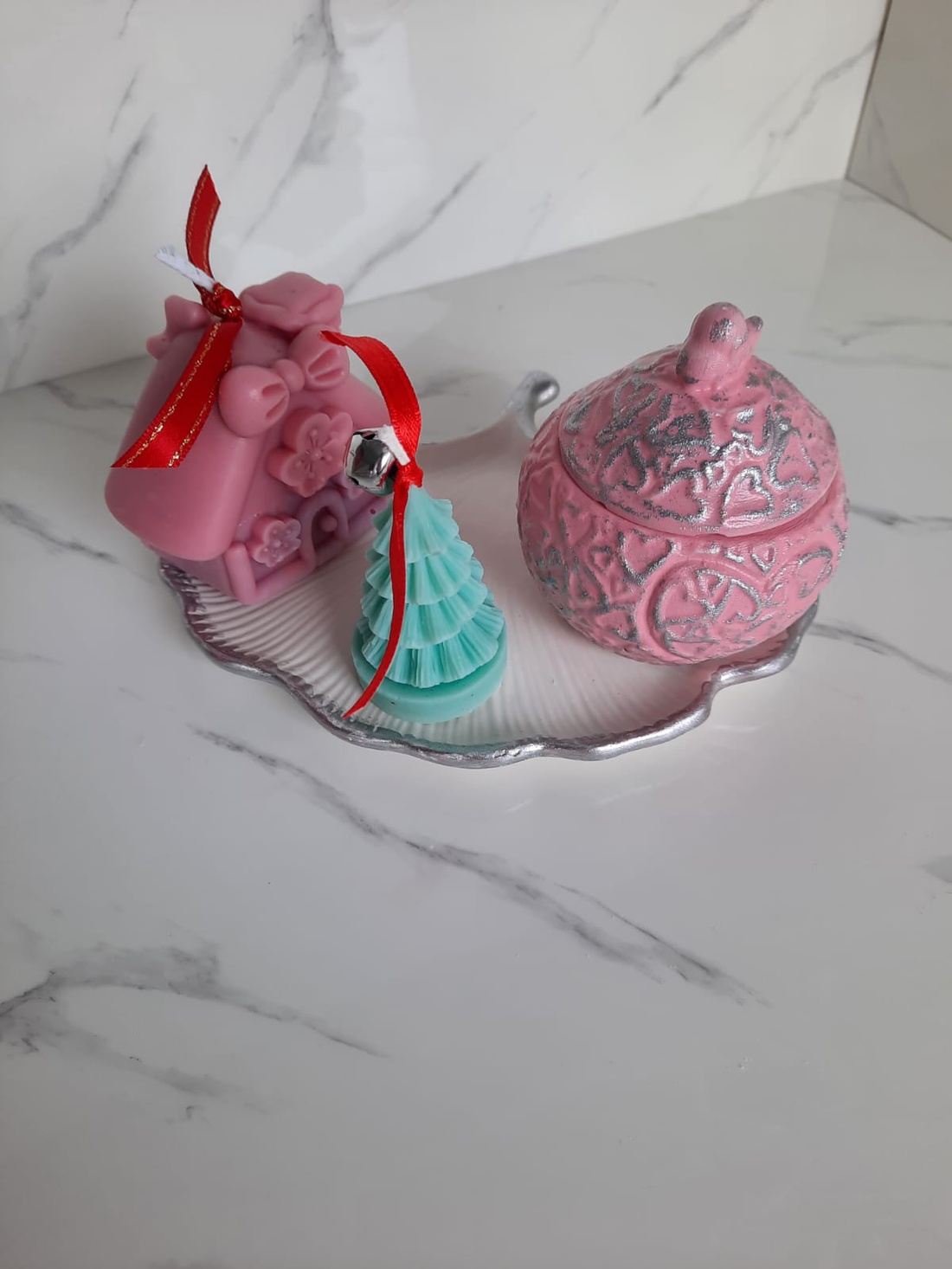 Set cu tava model frunza - casă & stil de viață - decorațiuni de casă - decorațiuni de masă și rafturi - decorațiuni de masă - Artynos.ro