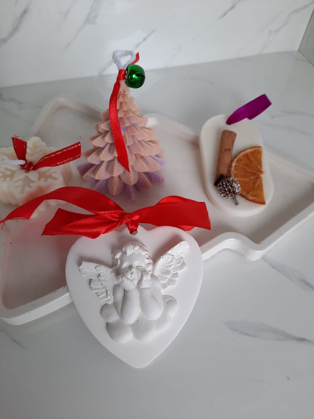 Set cu tava model brad - casă & stil de viață - accesorii pentru decorat casa - decorațiuni de masă și decorațiuni pentru rafturi  - decorațiuni de masă - Artynos.ro