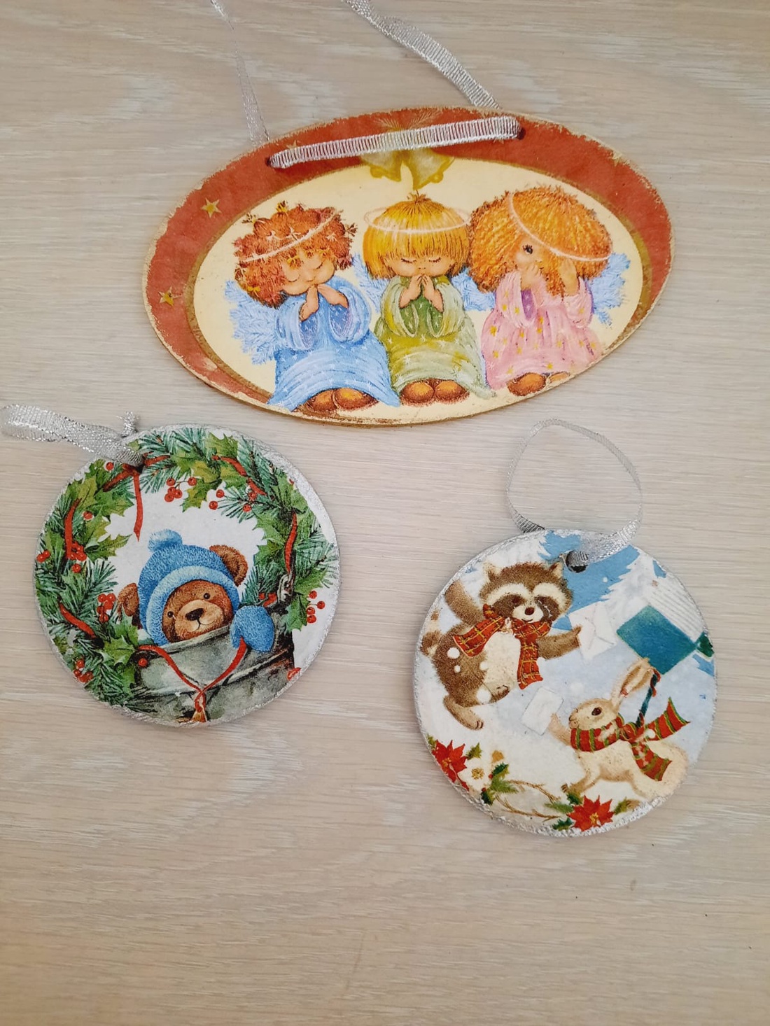 Set de globuri plate - crăciun - decorațiuni de crăciun de casă - globuri de crăciun - Artynos.ro