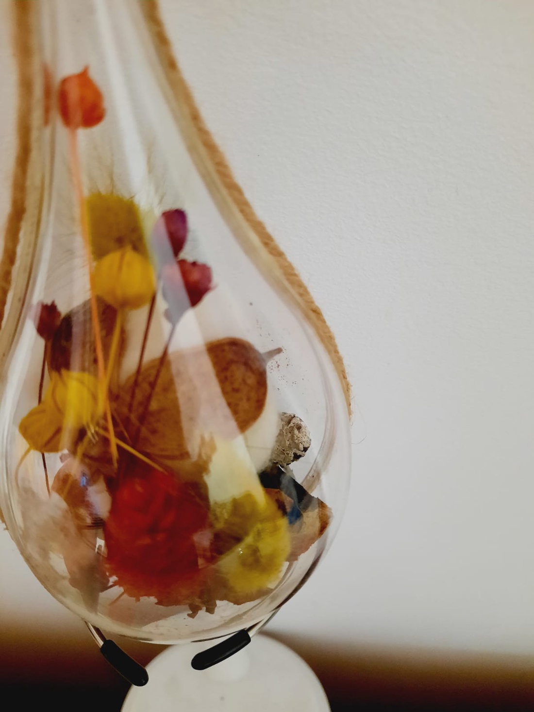 Glob lacrima cu stea si panglica argintie - crăciun - decorațiuni de crăciun de casă - globuri de crăciun - Artynos.ro