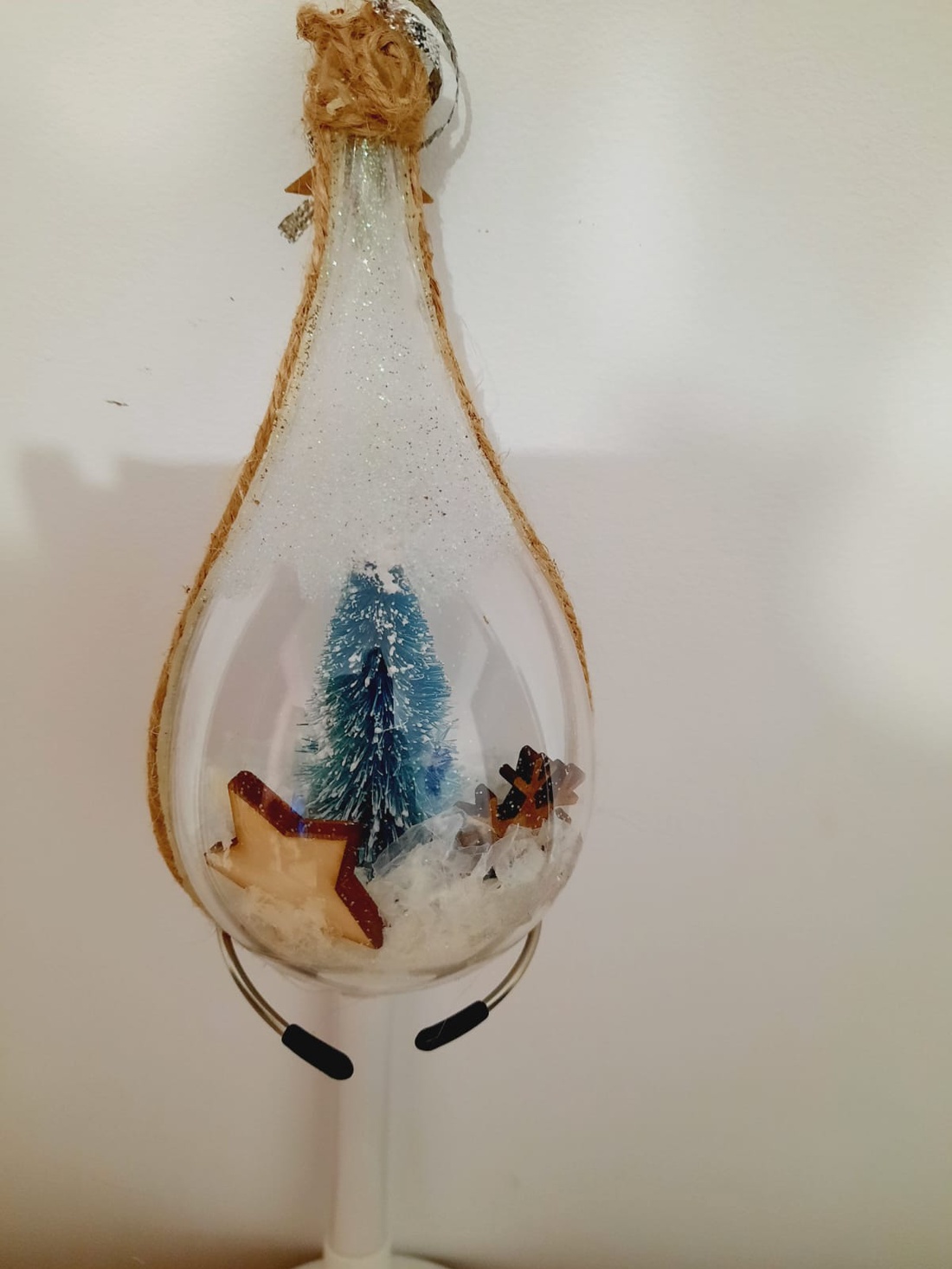 Glob lacrima cu brad si zapada - crăciun - decorațiuni de crăciun de casă - globuri de crăciun - Artynos.ro