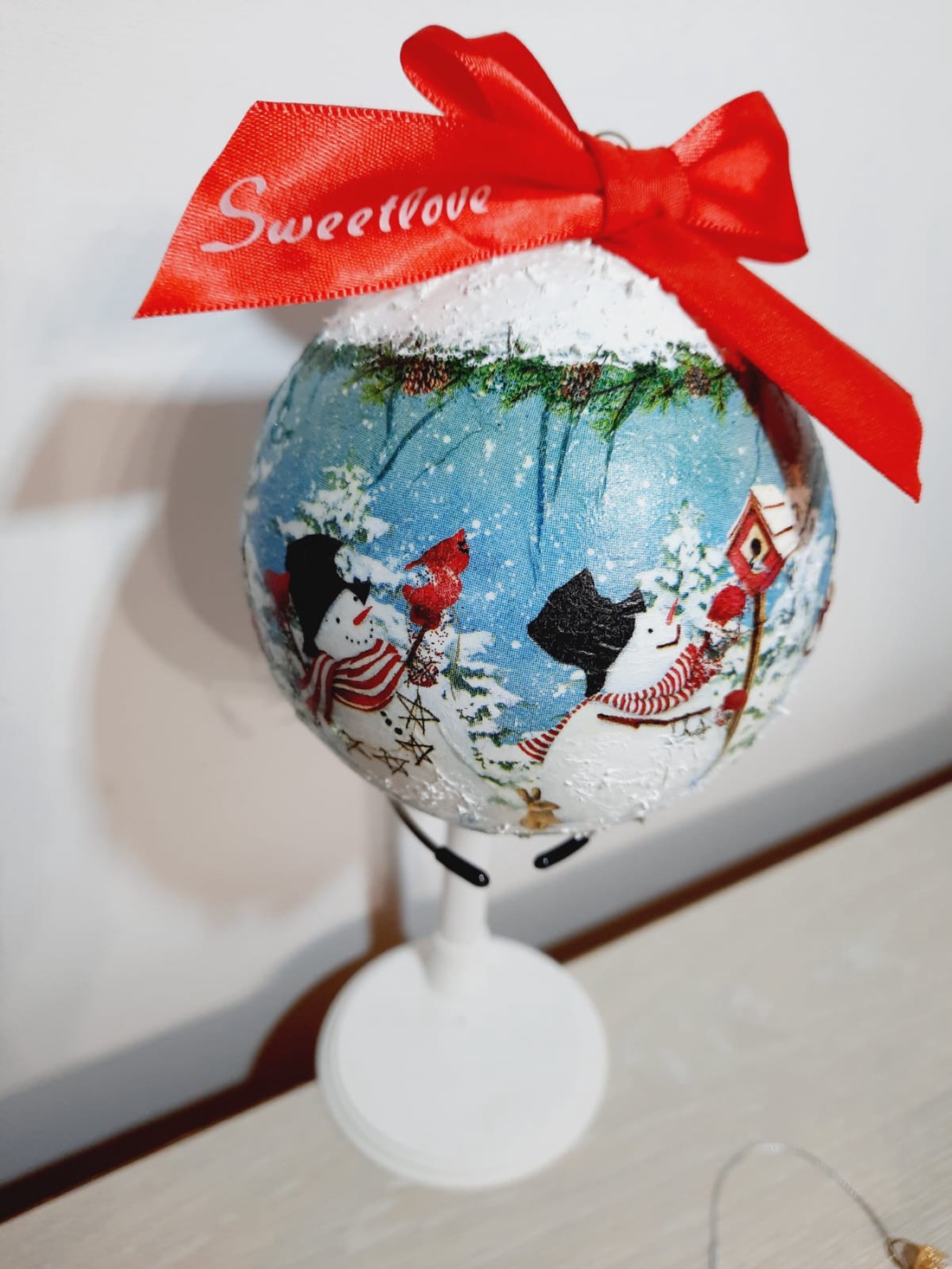 Glob rotund  - crăciun - decorațiuni de crăciun de casă - globuri de crăciun - Artynos.ro