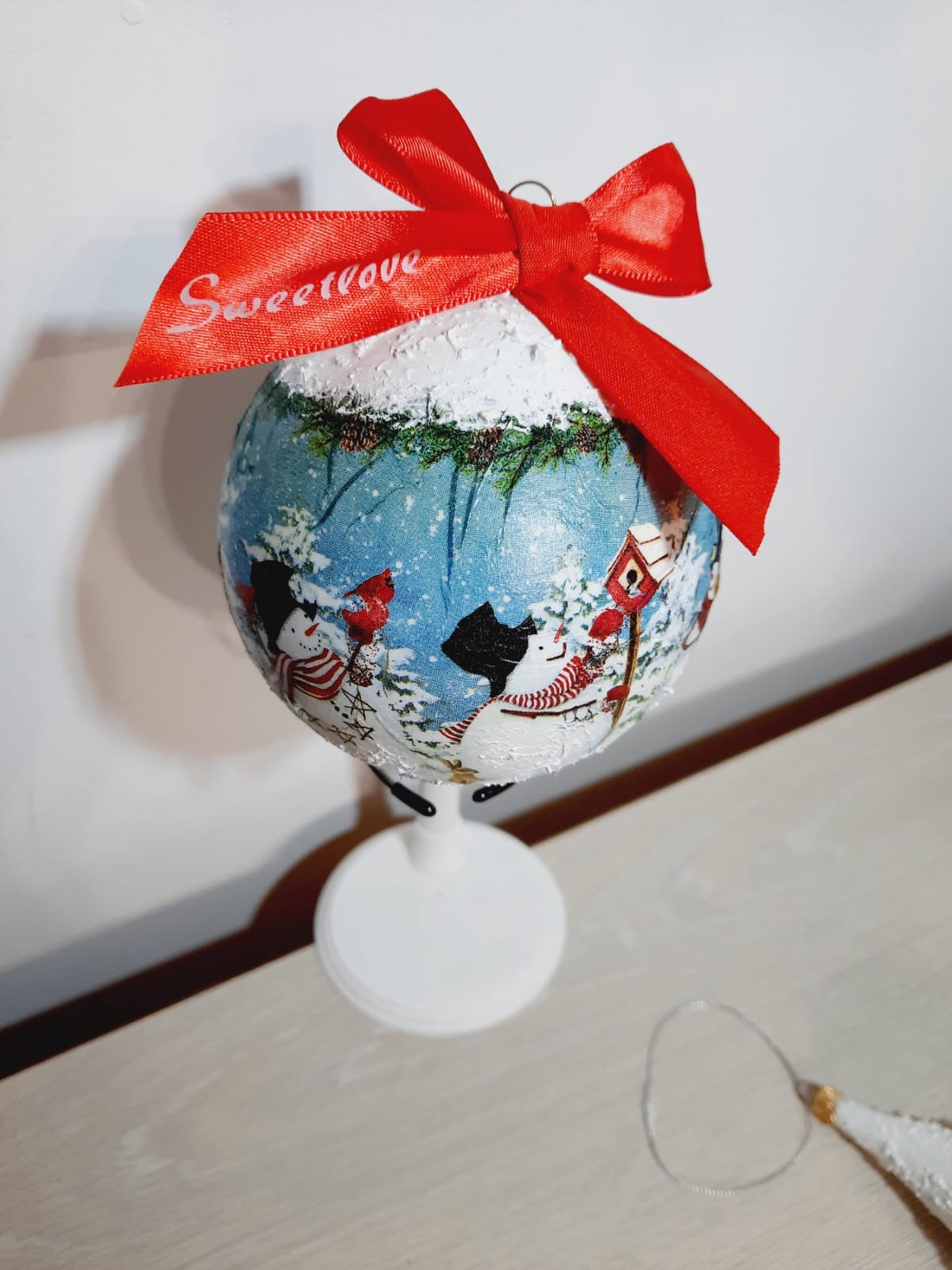 Glob rotund  - crăciun - decorațiuni de crăciun de casă - globuri de crăciun - Artynos.ro