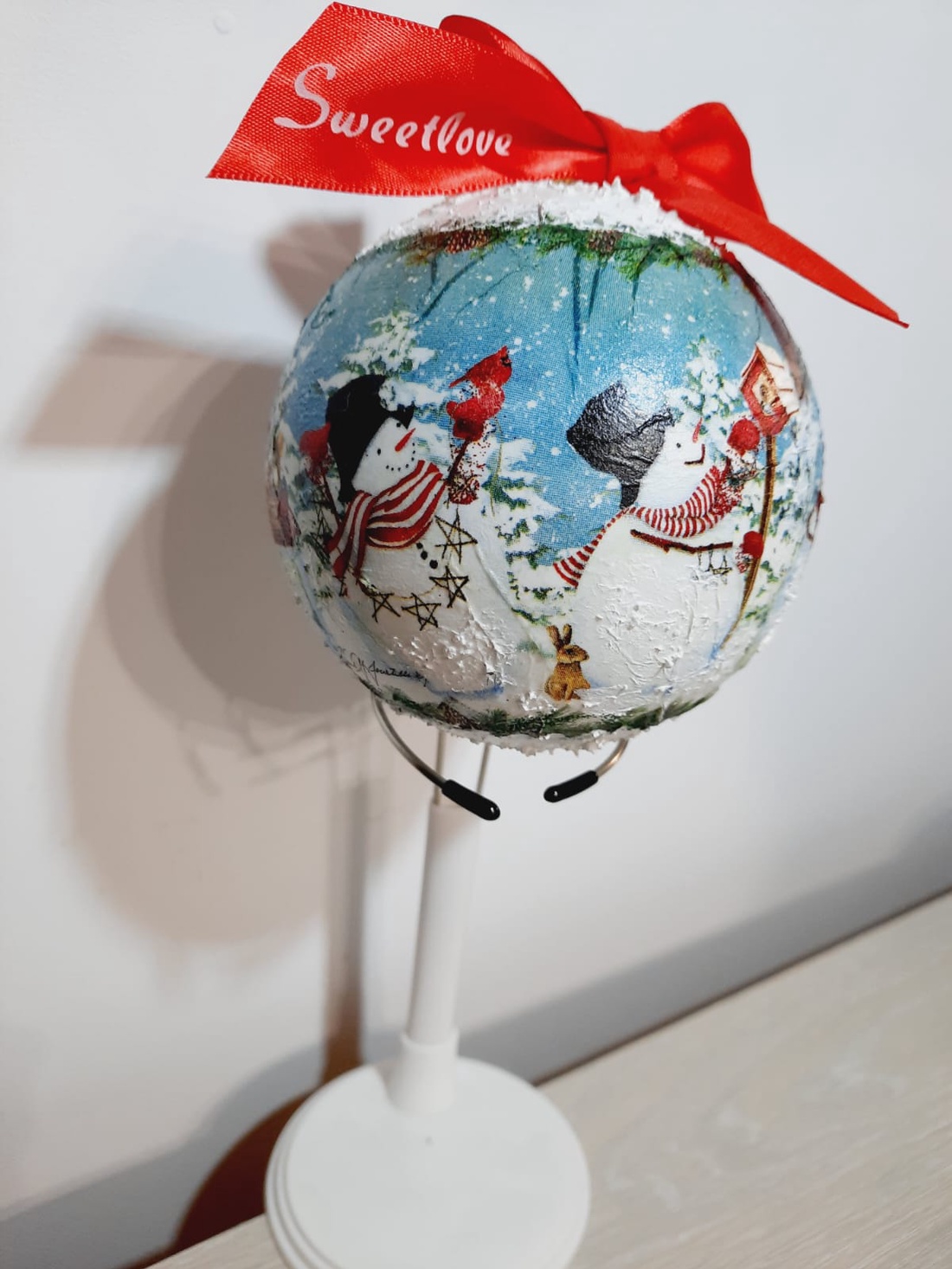 Glob rotund  - crăciun - decorațiuni de crăciun de casă - globuri de crăciun - Artynos.ro