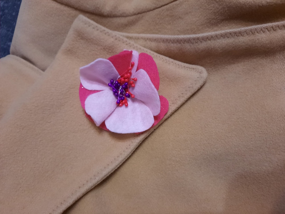 Brosa floare  - bijuterii - broșe - Artynos.ro