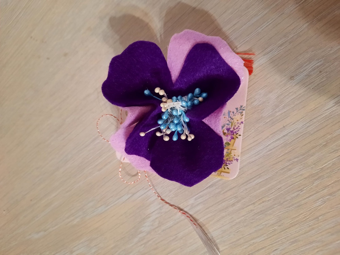 Brosa floare  - bijuterii - broșe - Artynos.ro