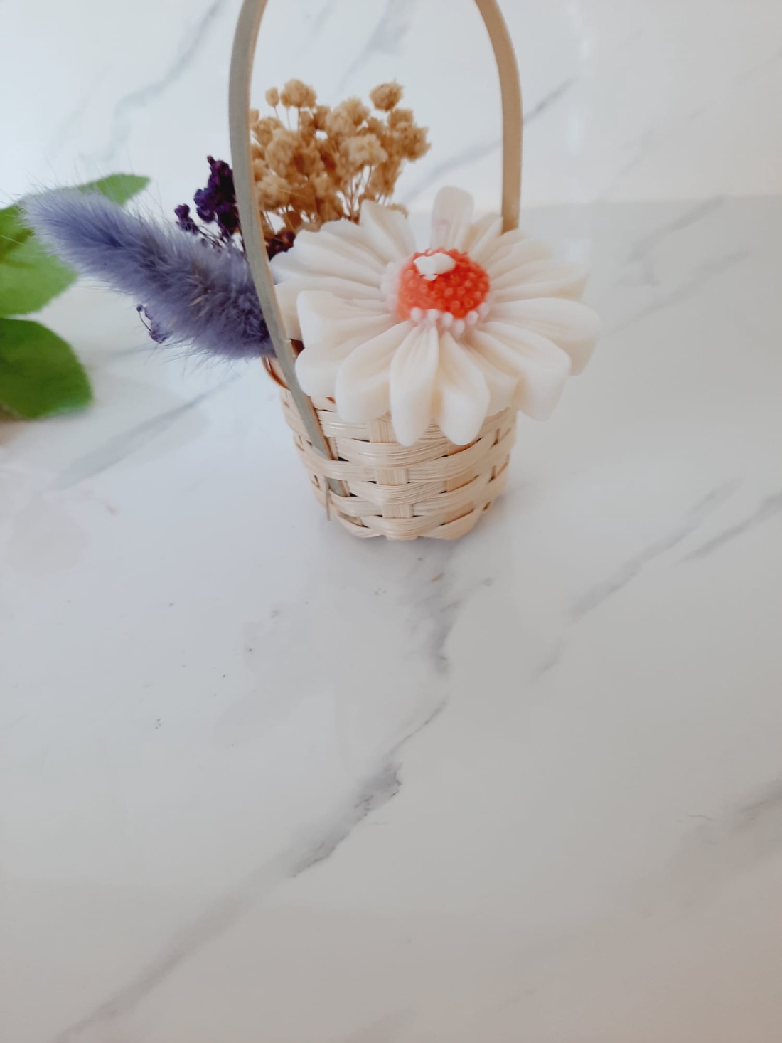 Cosulet cu flori de ceara - casă & stil de viață - decorațiuni de casă - decorațiuni de masă și rafturi - decorațiuni de masă - Artynos.ro