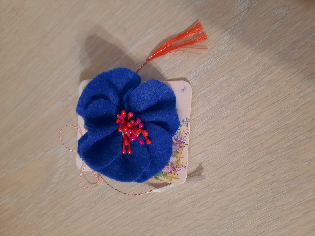 Brosa anemona  - bijuterii - broșe - Artynos.ro