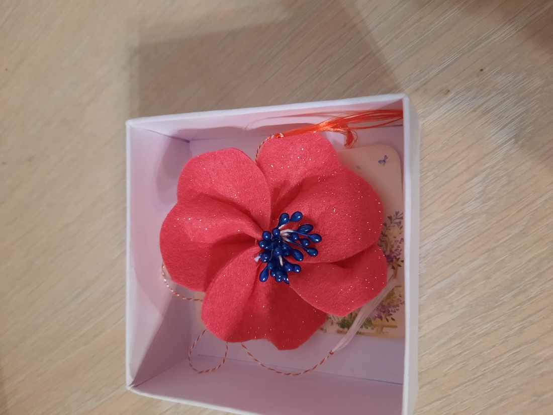 Brosa anemona  - bijuterii - broșe - Artynos.ro