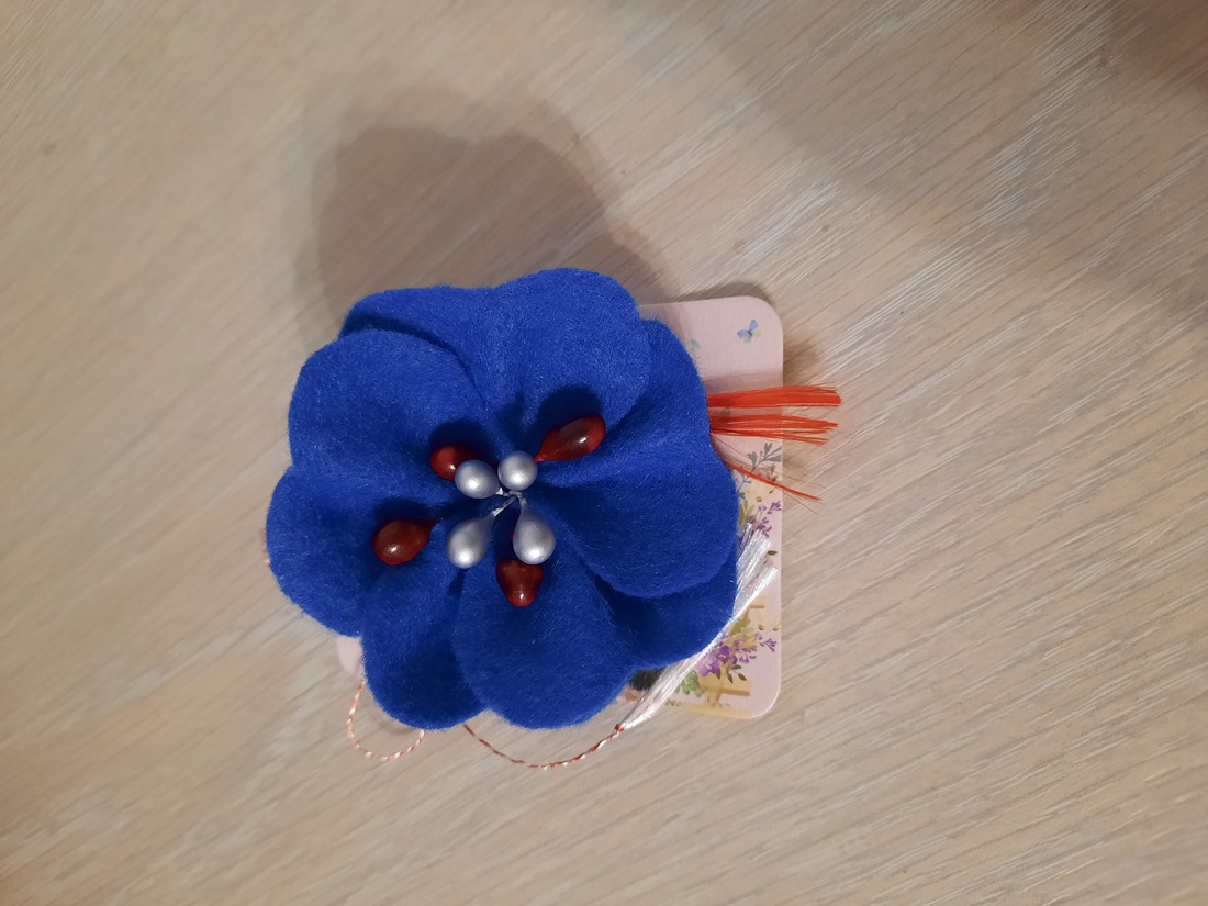 Brosa anemona  - bijuterii - broșe - Artynos.ro