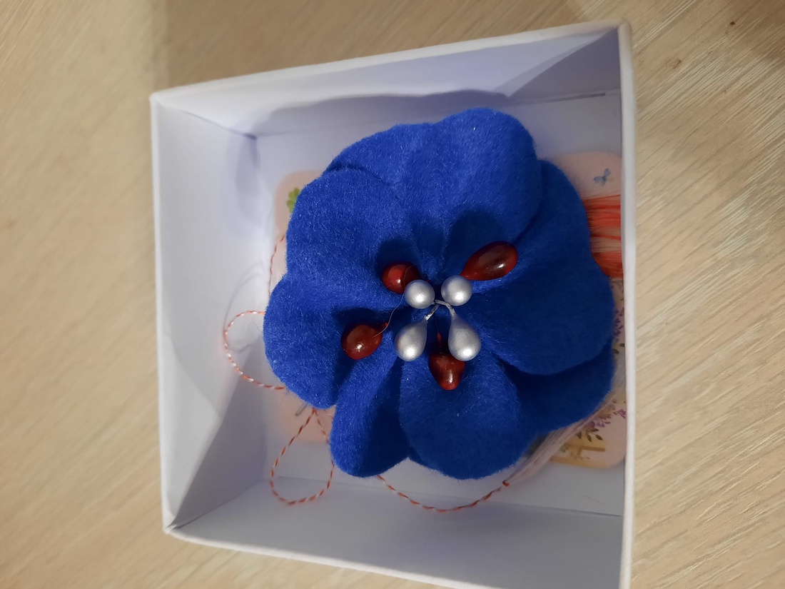 Brosa anemona  - bijuterii - broșe - Artynos.ro