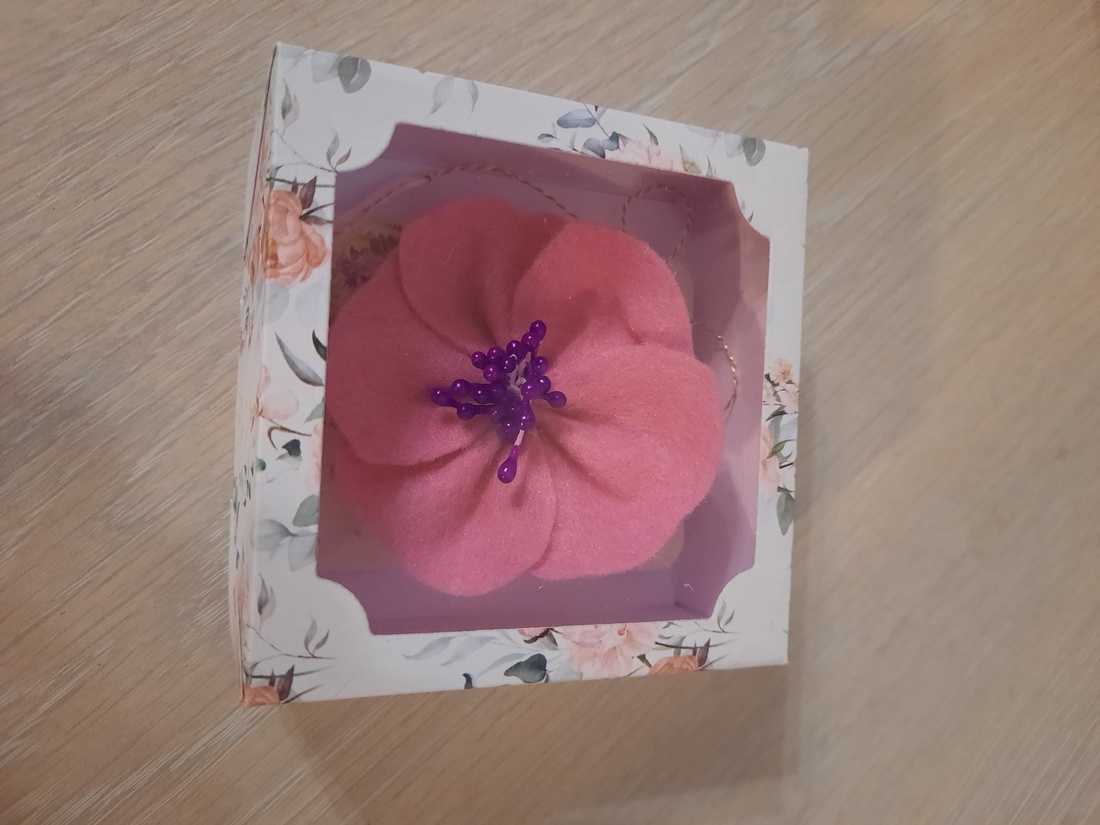 Brosa anemona  - bijuterii - broșe - Artynos.ro