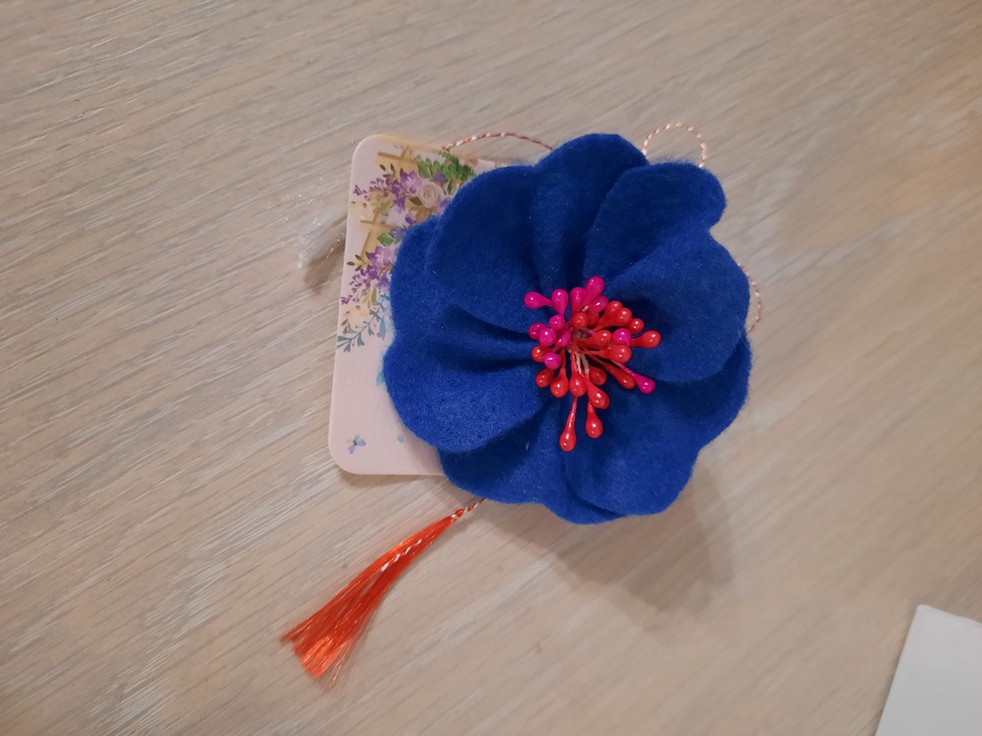 Brosa anemona  - bijuterii - broșe - Artynos.ro