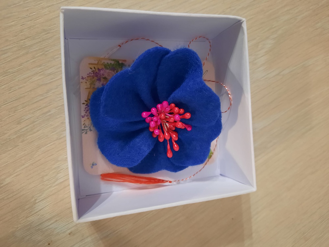 Brosa anemona  - bijuterii - broșe - Artynos.ro