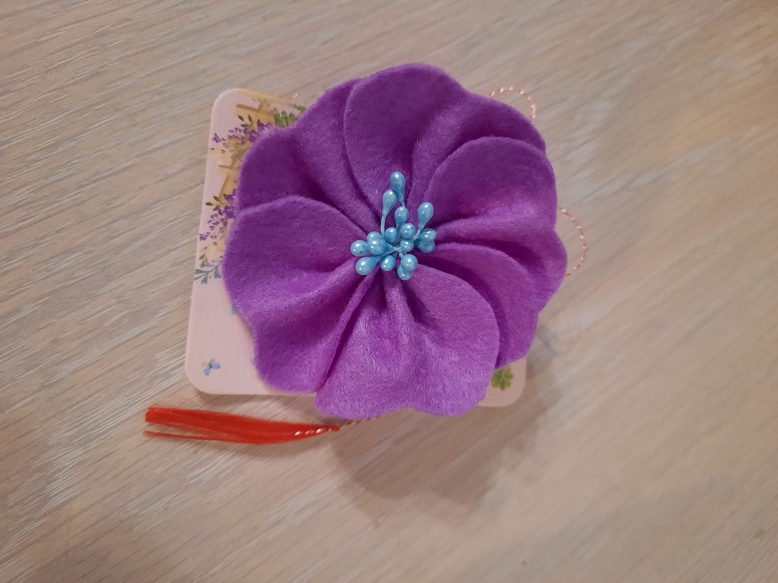 Brosa anemona  - bijuterii - broșe - Artynos.ro