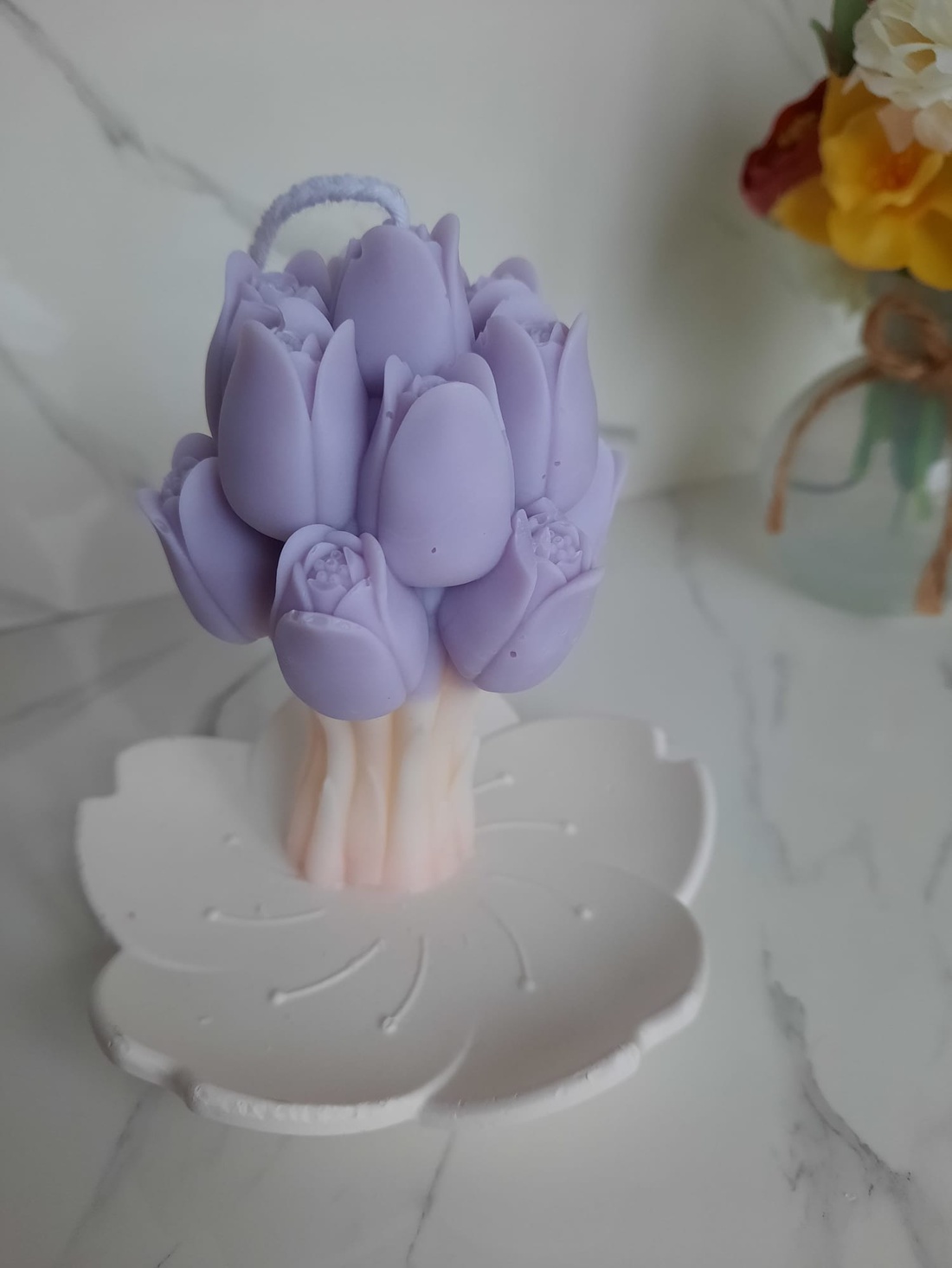 Lumanare buchet lalele - casă & stil de viață - lumânări, parfumuri, arome - lumânări artizanale - Artynos.ro