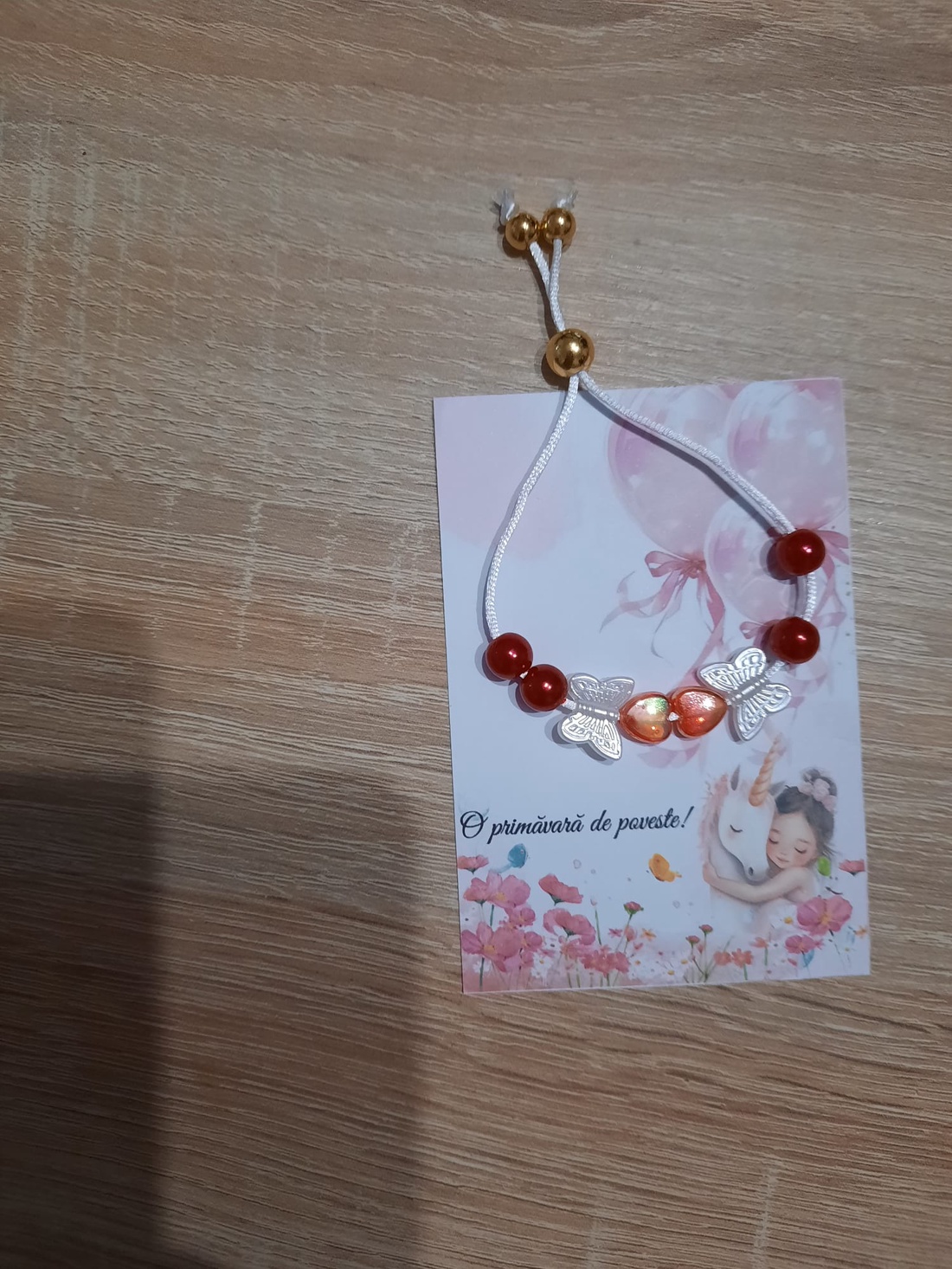 Bratara cu fluturasi - bijuterii - brățări - brățări din mărgele - Artynos.ro