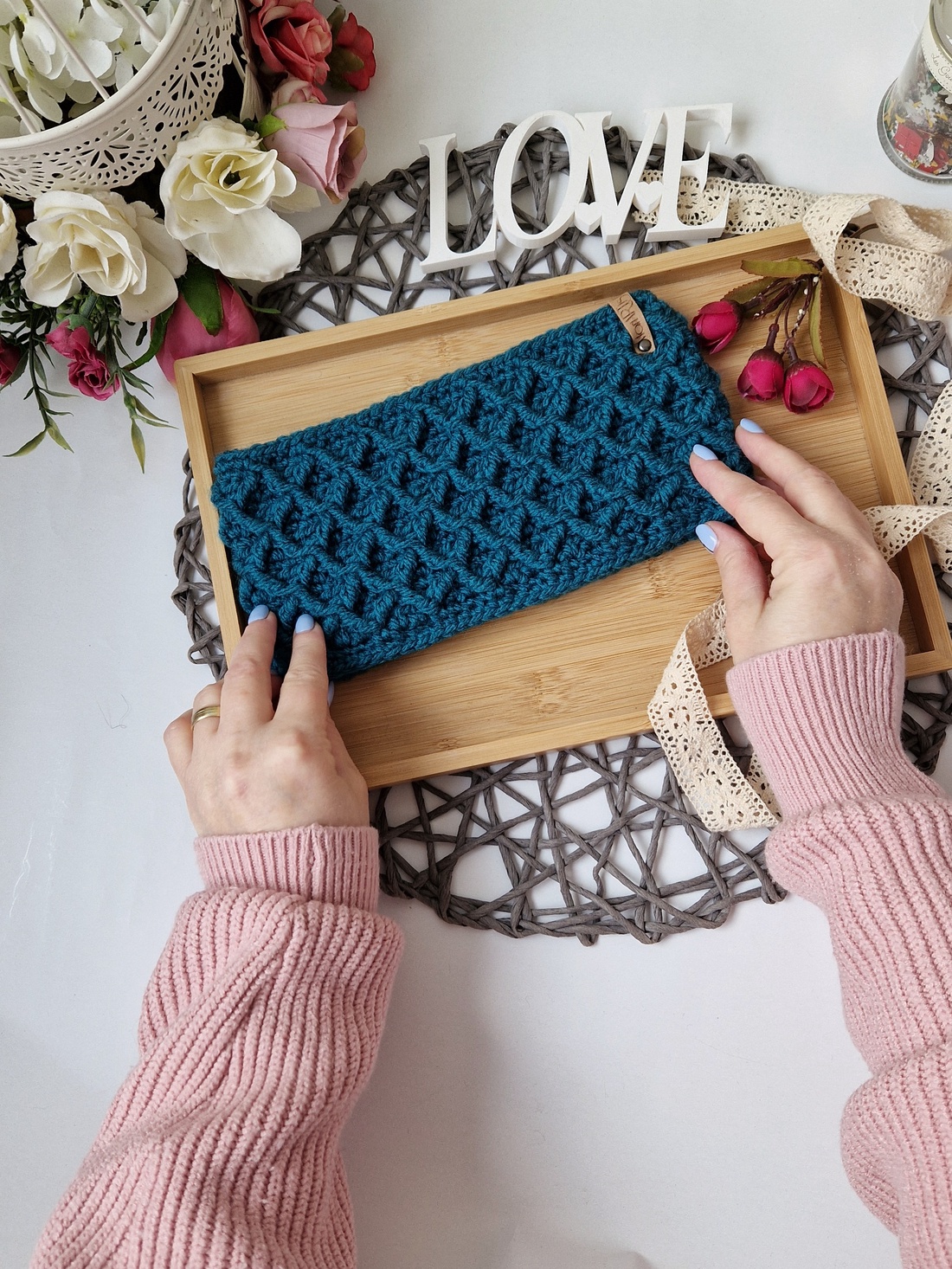 Bentiță verde petrol - îmbrăcăminte și modă - eșarfe, pălării, fularuri - căciulă - Artynos.ro