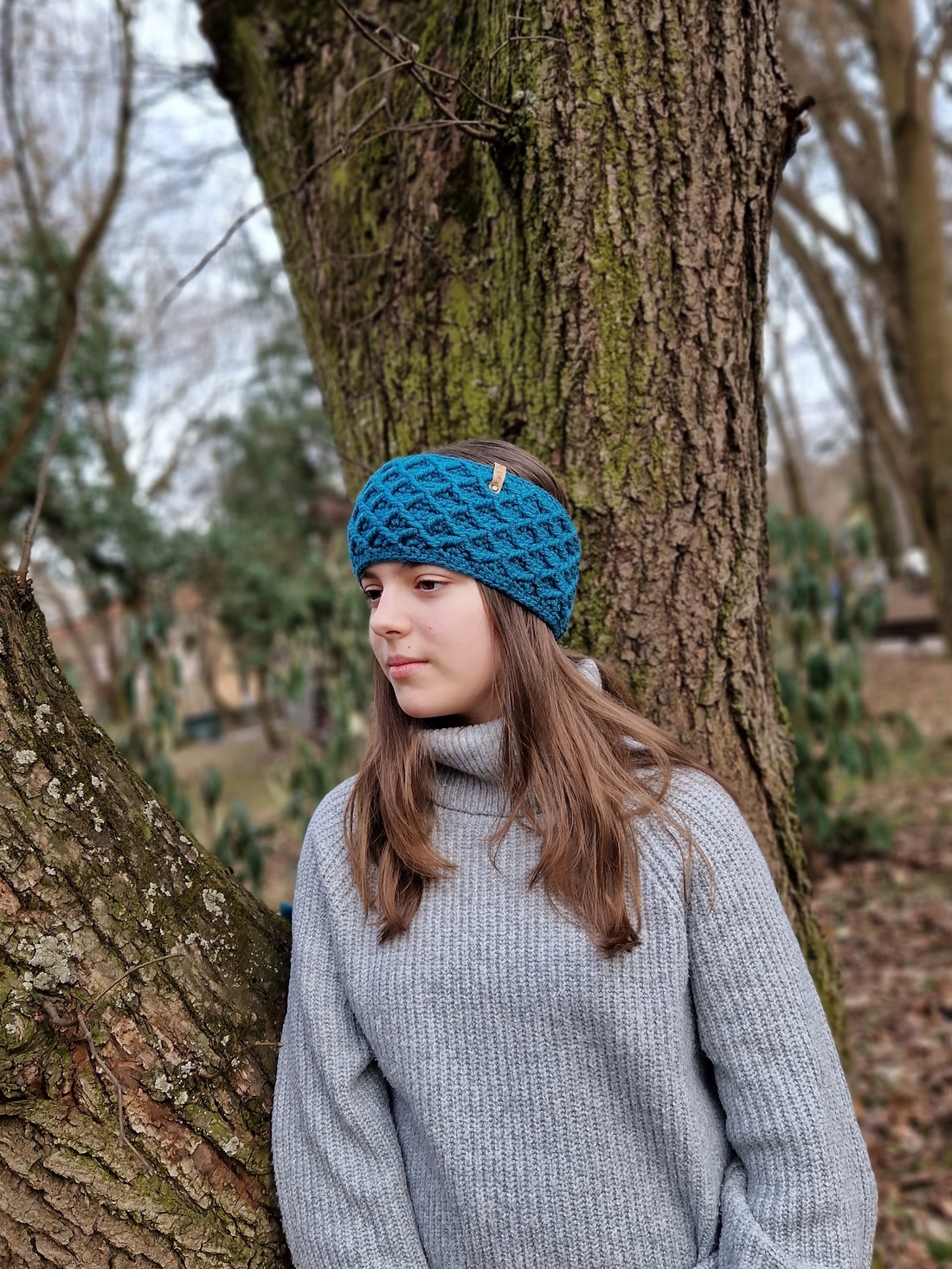 Bentiță verde petrol - îmbrăcăminte și modă - eșarfe, pălării, fularuri - căciulă - Artynos.ro