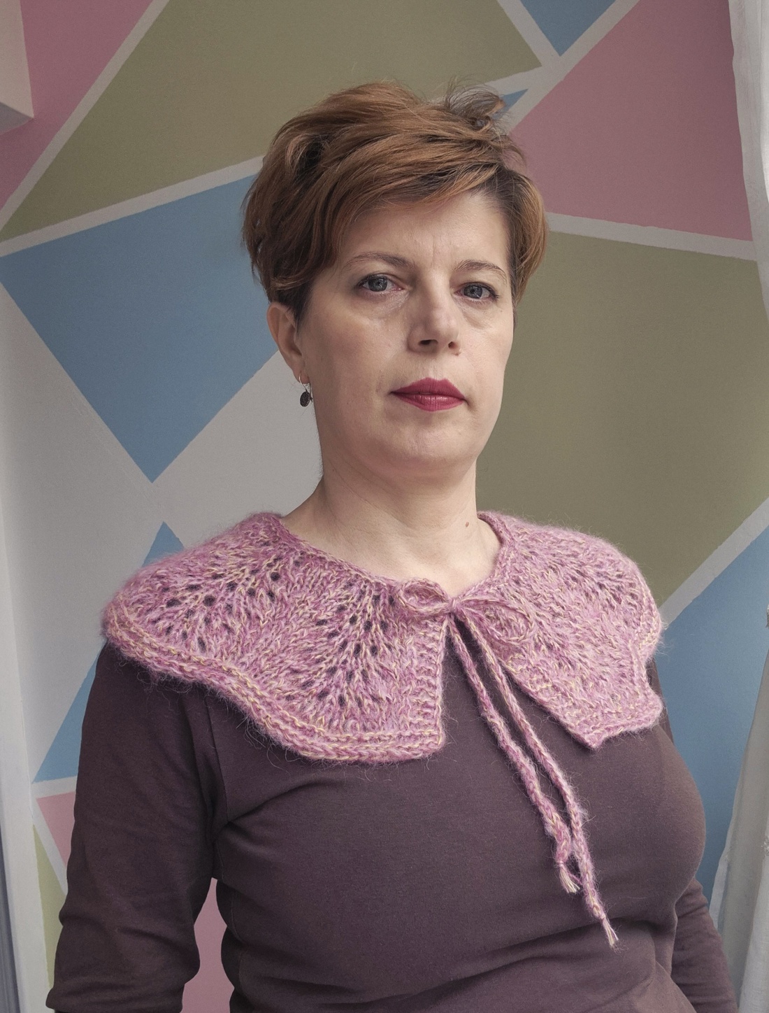 Guler Între rânduri - texturat in valuri - îmbrăcăminte și modă - haine damă - bluze damă - Artynos.ro