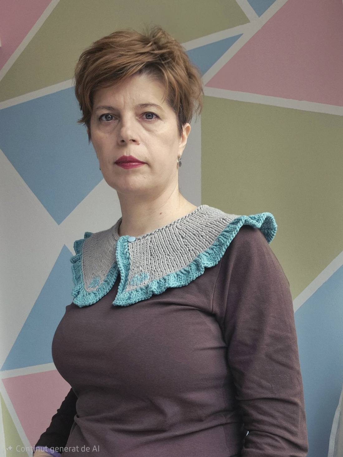 Guler Între rânduri - volanase cu inimi - îmbrăcăminte și modă - haine damă - bluze damă - Artynos.ro