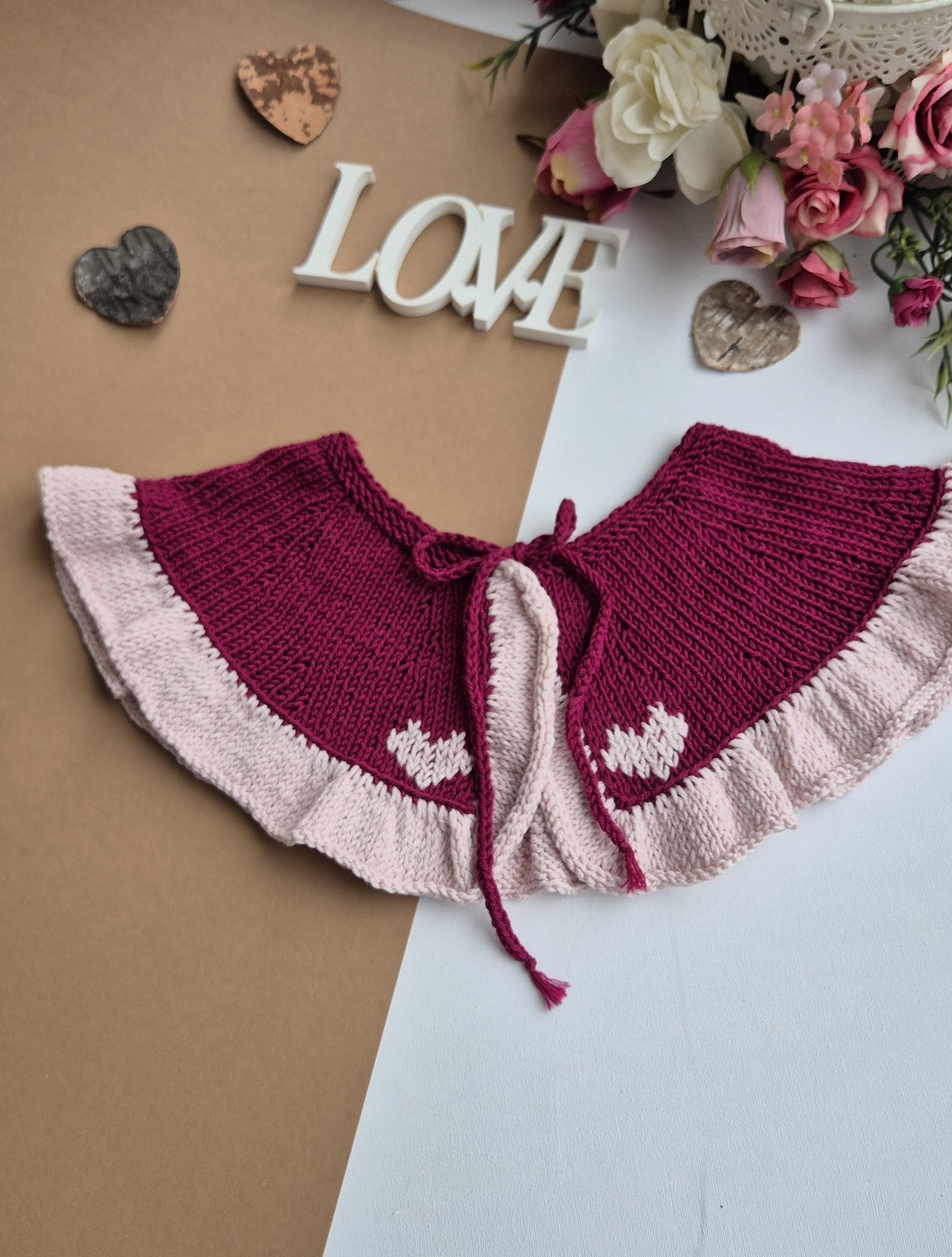 Guler Între rânduri - volanase cu inimi - îmbrăcăminte și modă - haine damă - bluze damă - Artynos.ro