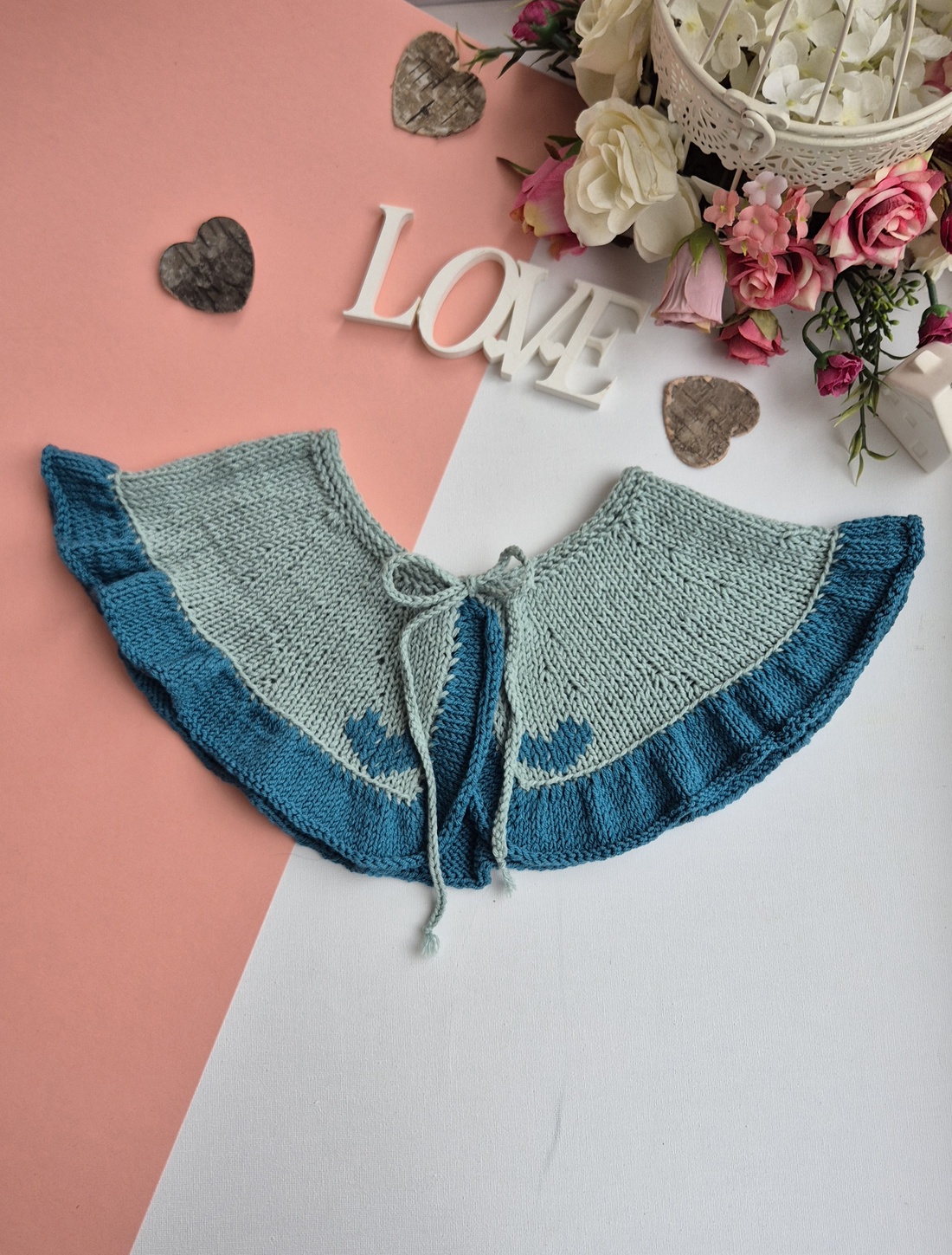 Guler Între rânduri - volanase cu inimi - îmbrăcăminte și modă - haine damă - bluze damă - Artynos.ro