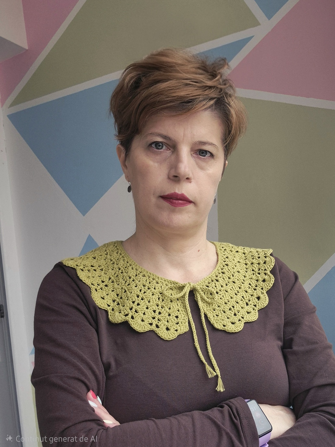 Guler Între rânduri - patratul bunicii - îmbrăcăminte și modă - haine damă - bluze damă - Artynos.ro