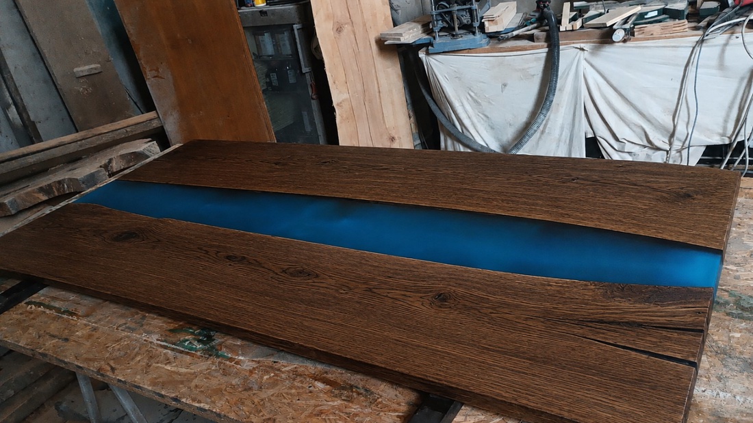 Masă din lemn masiv - Blue River Table - casă & stil de viață - echipamente de bucătărie - accesorii de servire - măsuță de servire - Artynos.ro