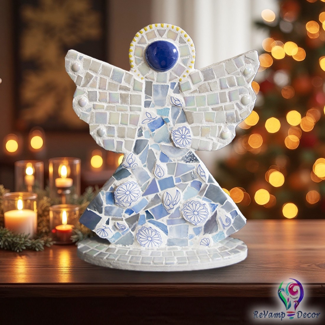 Decorație de masă din mozaic "Angel" - - Artynos.ro Decorație de masă din mozaic "Angel" - - Artynos.ro