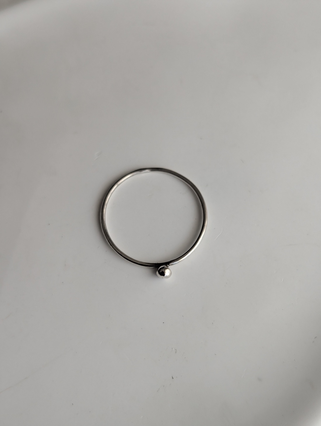Inel minimalist din argint 'Orbis' - bijuterii - inele - inele subțiri - Artynos.ro