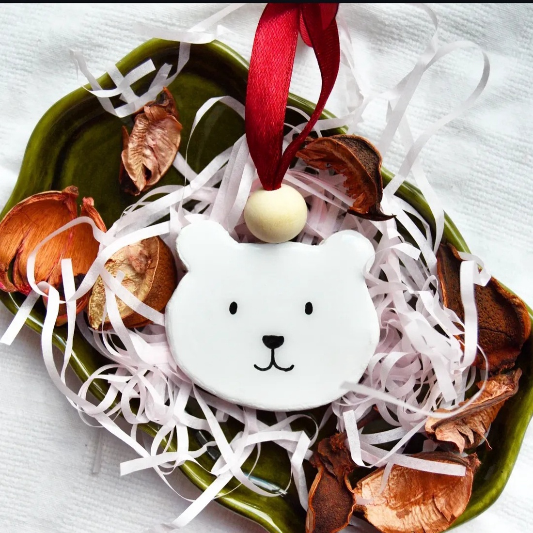 Ursul polar - crăciun - decorațiuni de crăciun de casă - figurine pentru pomul de crăciun - Artynos.ro