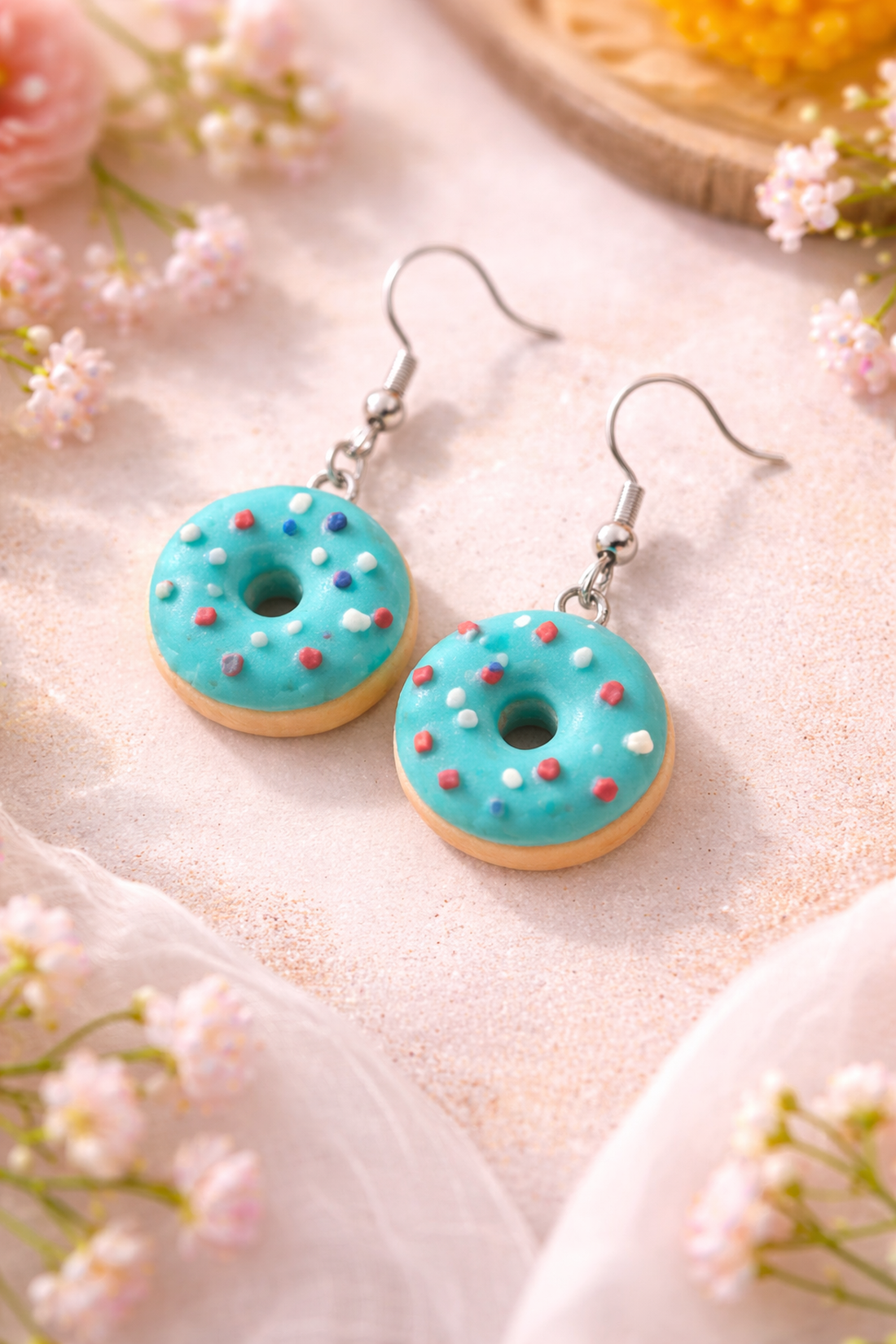 Cercei donuts  - bijuterii - cercei - cercei cu figurine - Artynos.ro