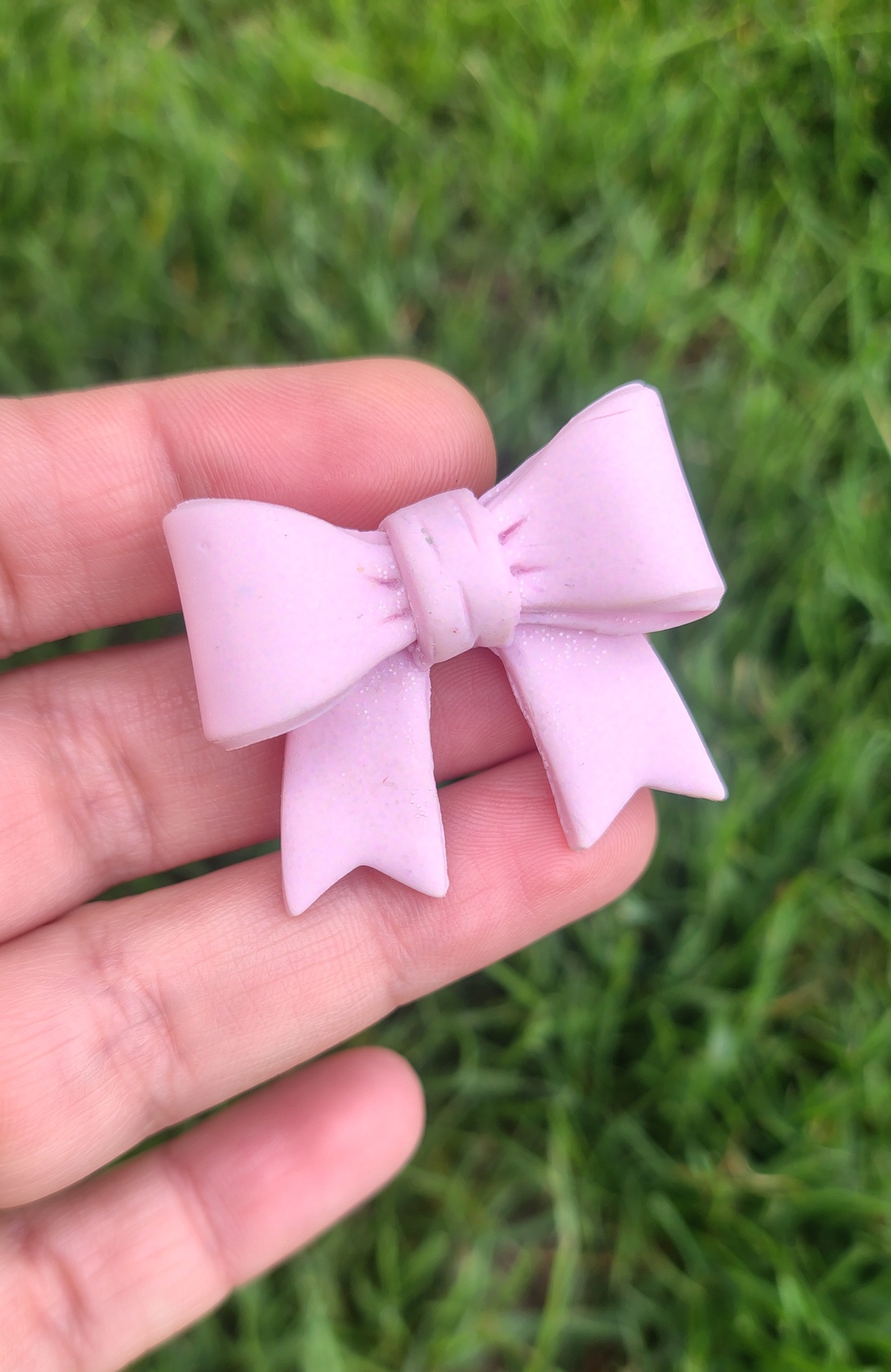 Broșă Fundiță Roz Pal din lut polimeric � accesoriu handmade delicat și elegant - bijuterii - broșe - Artynos.ro