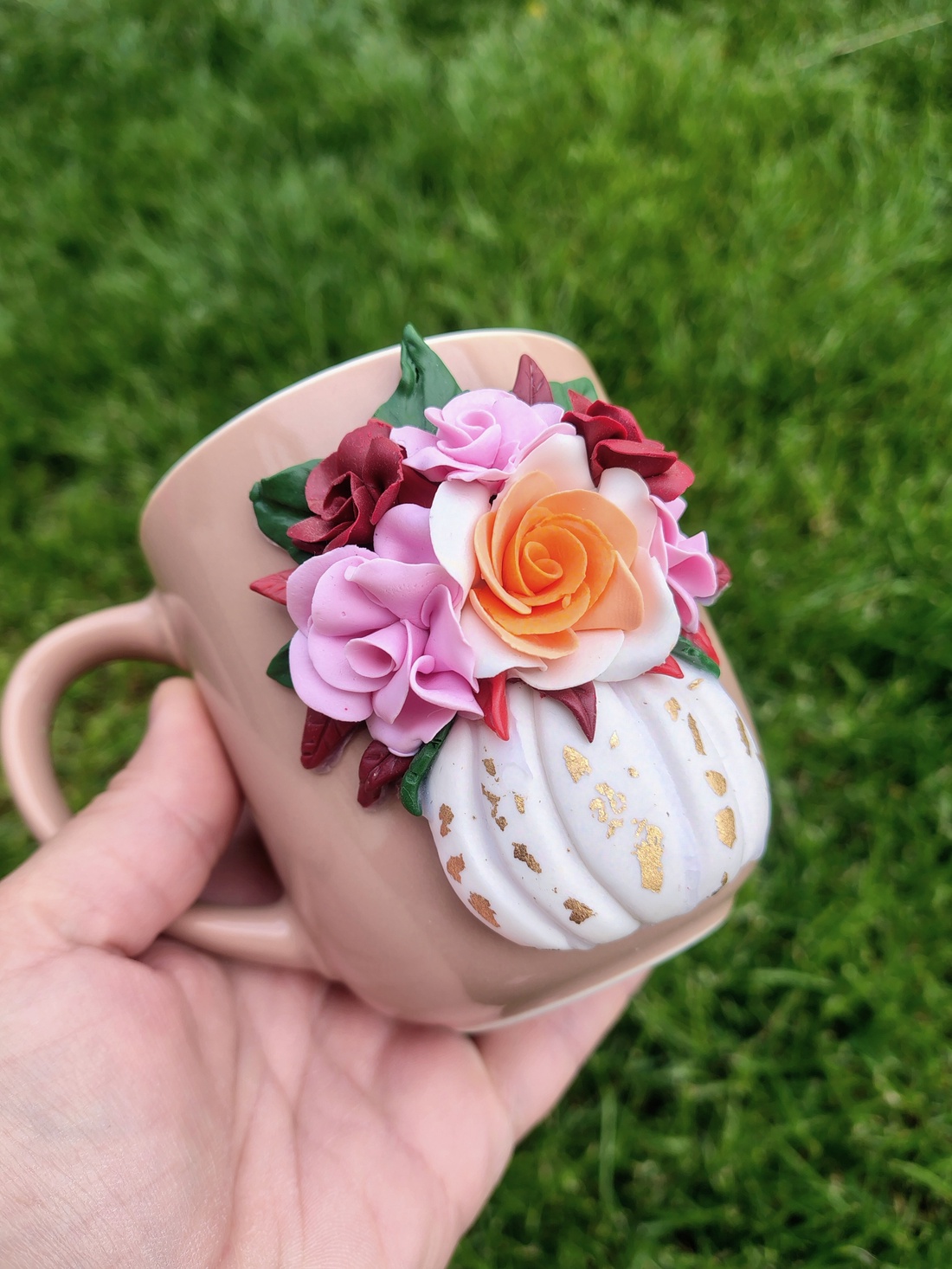 Căniță handmade cu buchet de trandafiri  - casă & stil de viață - decorațiuni de casă - decorațiuni de pereți - capcană de vise - Artynos.ro