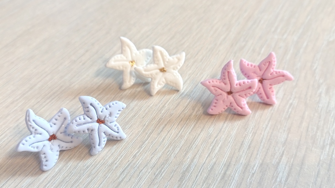 Cercei cu steluțe de mare, mici,tip stud��� - bijuterii - cercei - cercei cu figurine - Artynos.ro