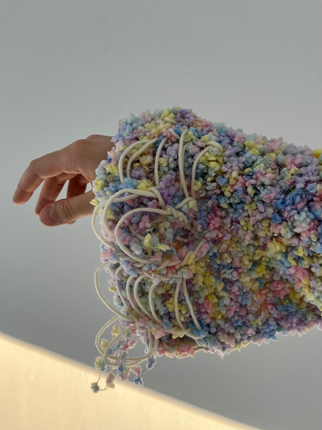 Pulover cardigan multicolor din mohair pufos. - îmbrăcăminte și modă - haine damă - bluze damă - Artynos.ro