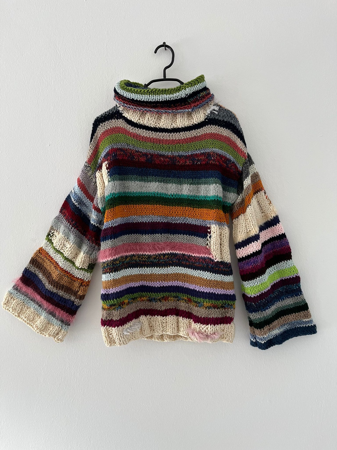 Pulover multicolor călduros și lejer potrivit atât pentru iarnă cât și pentru inceput de primăvară. - îmbrăcăminte și modă - haine damă - bluze damă - Artynos.ro