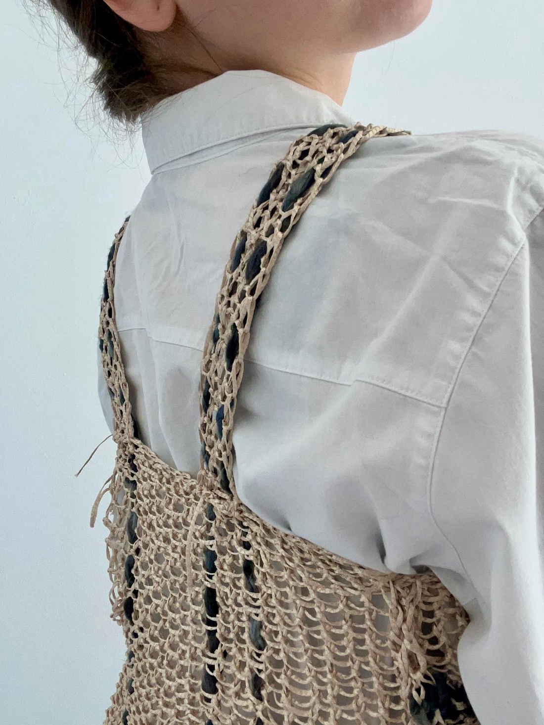 Maieu tricotat, stil boho. - îmbrăcăminte și modă - haine damă - top de damă, bralette - Artynos.ro