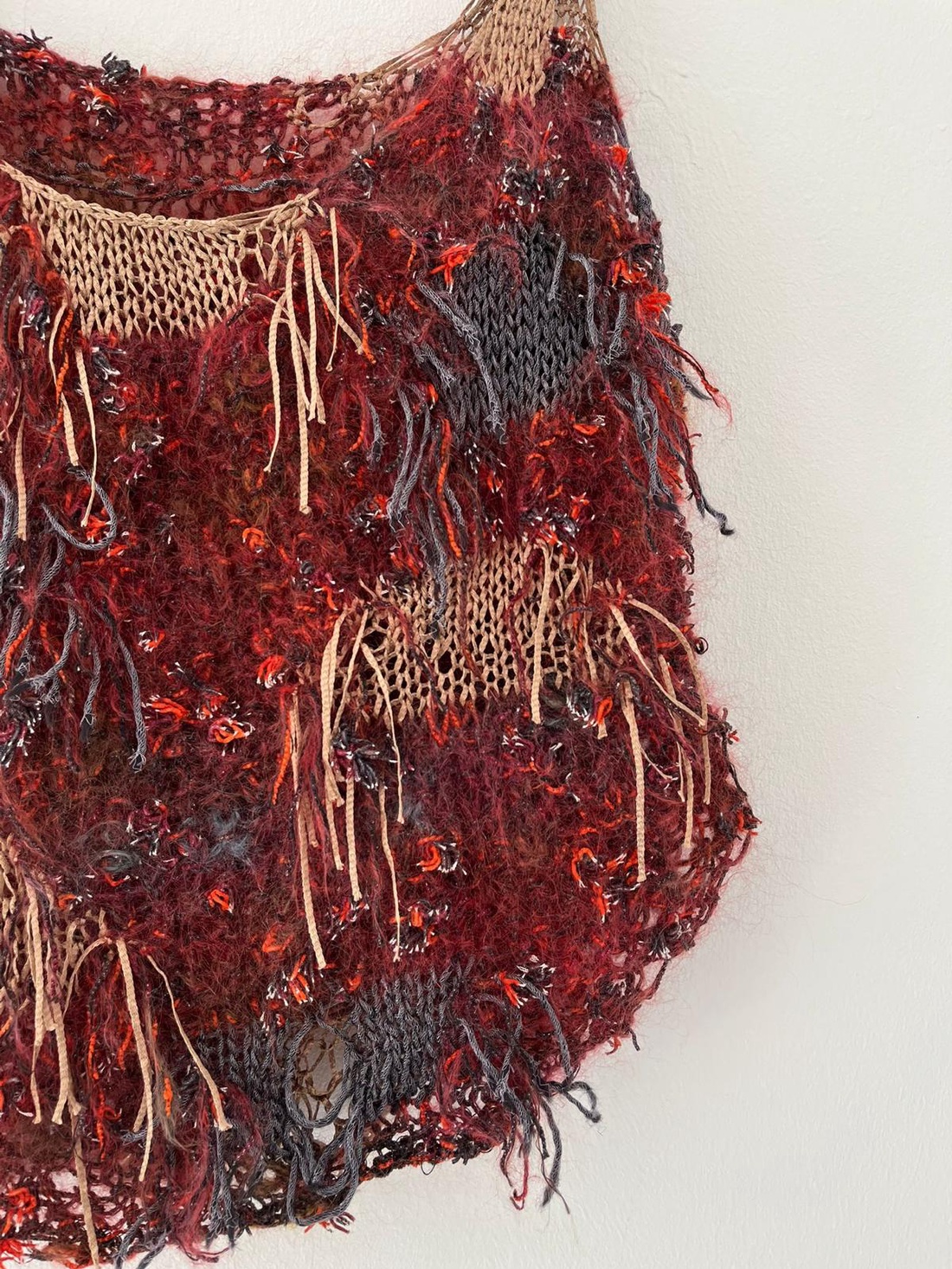 Top tricotat handmade din mohair și fir de mătase. - îmbrăcăminte și modă - haine damă - tricou și top de damă - Artynos.ro