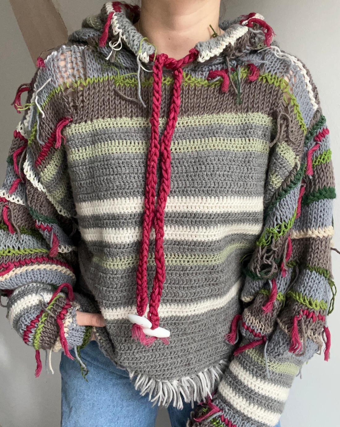 Pulover handmade boem urban, model deosebit. - îmbrăcăminte și modă - haine damă - bluze damă - Artynos.ro