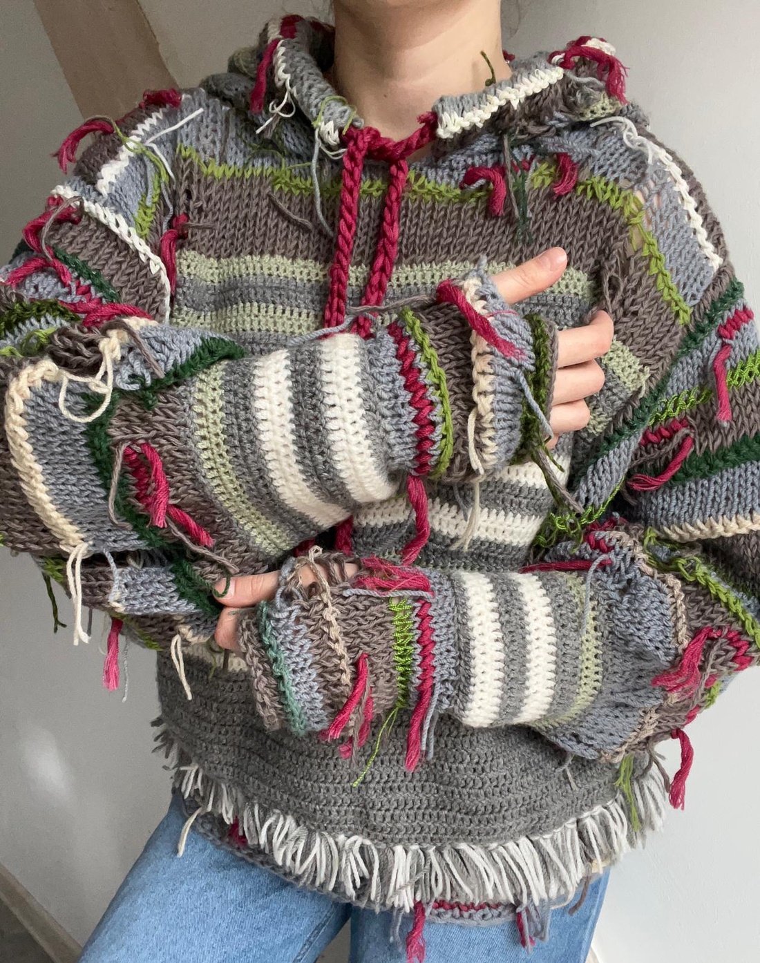 Pulover handmade boem urban, model deosebit. - îmbrăcăminte și modă - haine damă - bluze damă - Artynos.ro