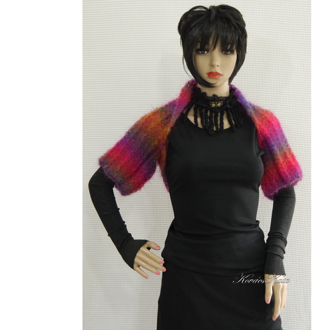 INEZ - bolero moher exclusiv tricotat manual - îmbrăcăminte și modă - haine damă - hanorace, cardigane - Artynos.ro